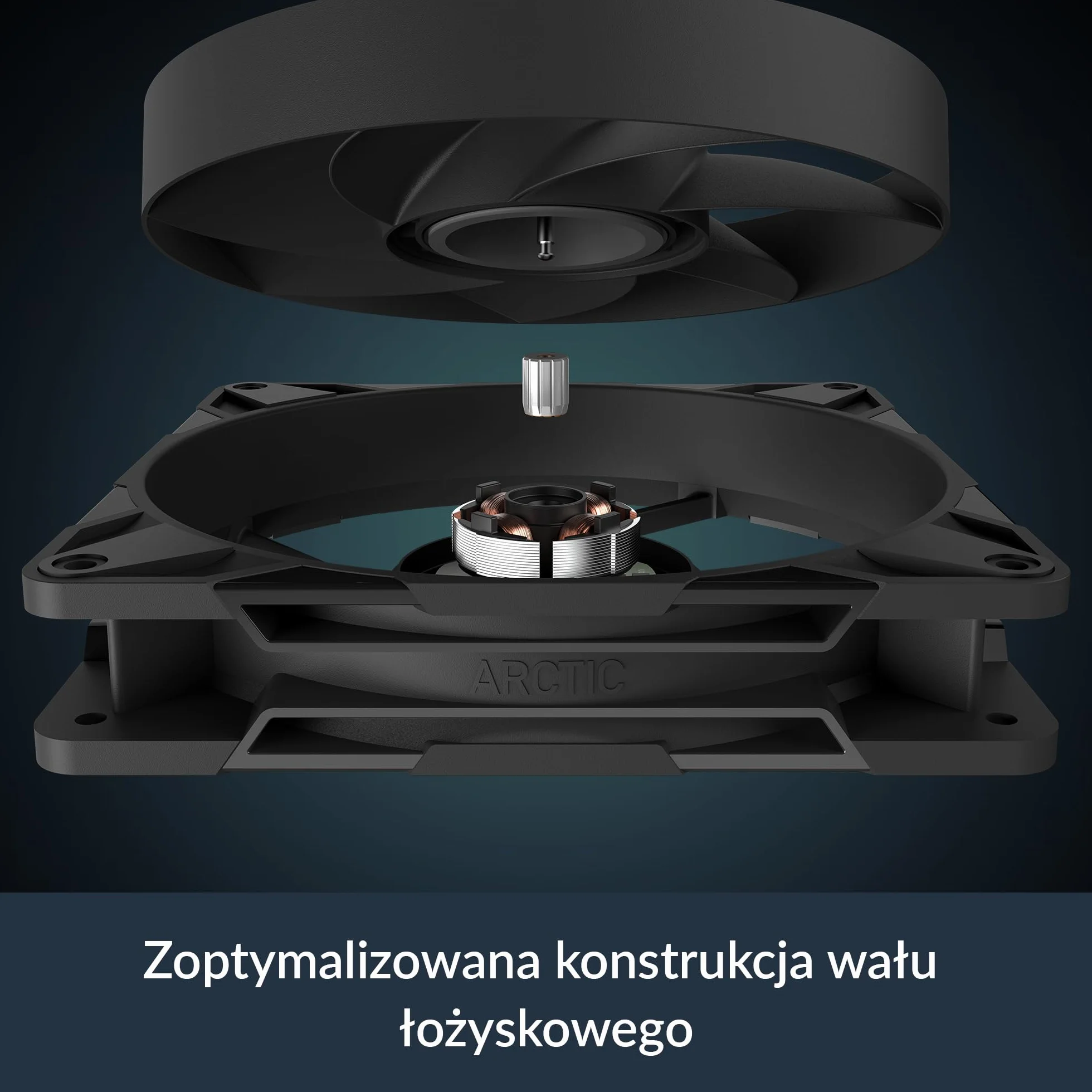 ARCTIC P14 Pro Wentylator PWM 140 mm 400-2500 rpm 0 RPM <5% PWM Łożysko Ślizgowe Hydrodynamiczne 4-Pin Czarny
