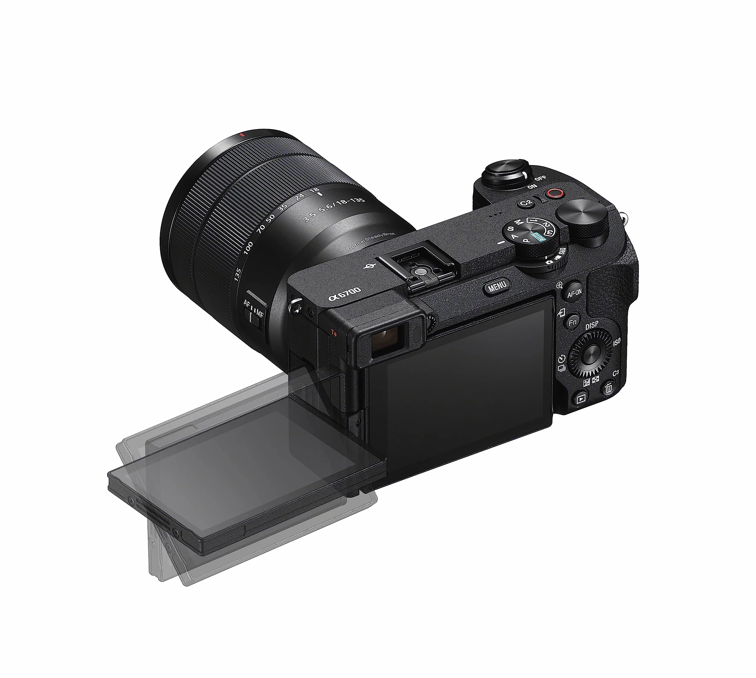 Sony Alpha 6700 bezlusterkowiec APS-C 26 MP z obiektywem 18-135 mm, AF AI, wideo 4K 120p, 5-osiowa stabilizacja