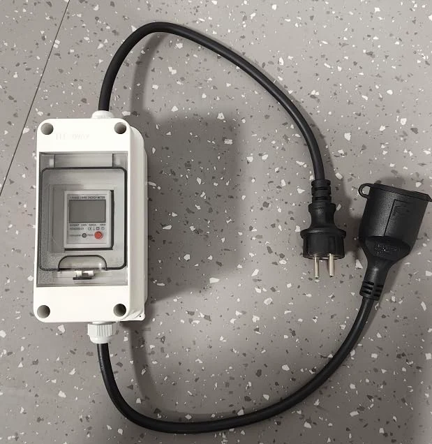 Kamtop Mobilny cyfrowy licznik prądu 80 A 230 V, mobilny miernik KWH z przełącznikiem LS