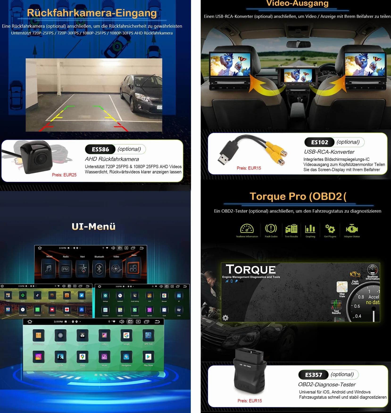 erisin 8-rdzeniowe [4G + 64G] Android 14 radio samochodowe do BMW serii 5 E39 M5 GPS Navi Carplay Android Auto DSP Bluetooth 5.0 A2DP DVD DSP WiFi DAB + 7 cali IPS ekran dotykowy DVR
