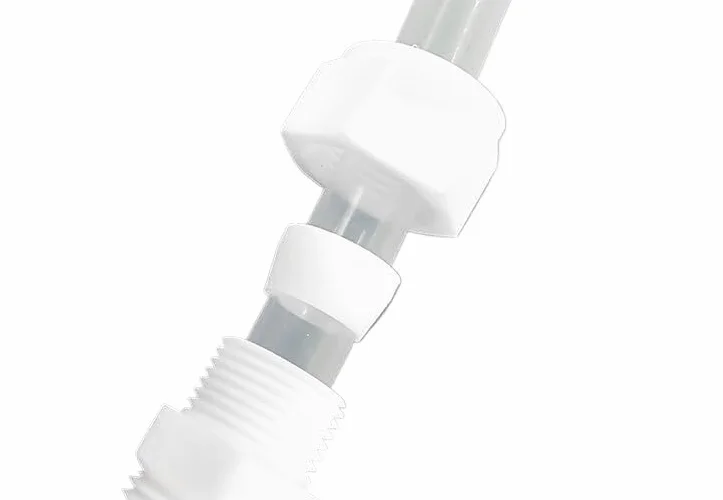 5 sztuk złączki redukcyjnej PTFE z tuleją i gwintem męskim, końcówka 3 mm do systemów pneumatycznych i hydraulicznych (D3mm-D6mm)