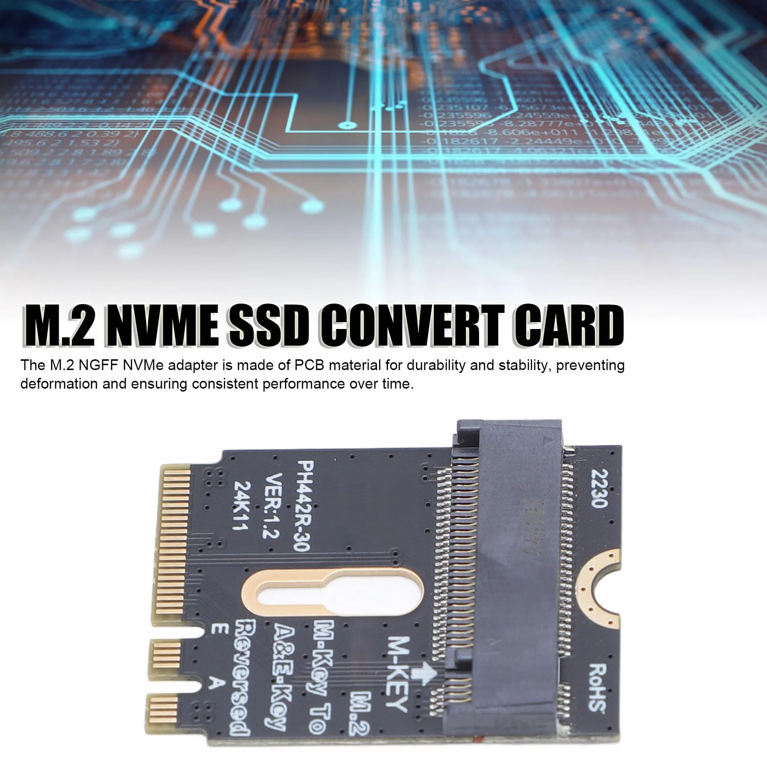 Adapter M.2 NVMe SSD, Karta Konwertująca M.2 NGFF M Key NVMe SSD PCIe 4.0