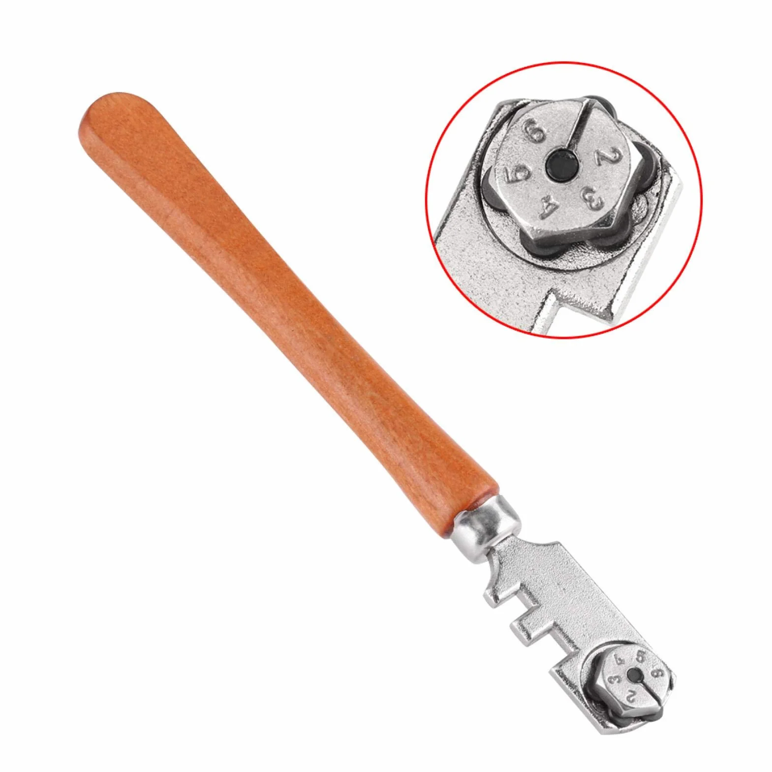 Akozon 130MM Profesjonalny przecinak do szkła (6-kierunkowa tarcza tnąca) - idealny do cięcia i malowania szklanych butelek, luster, szyb, półek itp