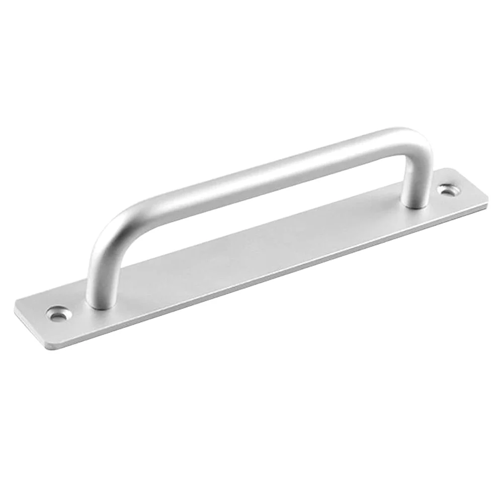 Klamki do drzwi, klamka do drzwi i zestaw okuć do spłukiwania Drewniana klamka do drzwi Okucia meblowe do drzwi wewnętrznych szafki szafki (złoto) (Color : Silver)