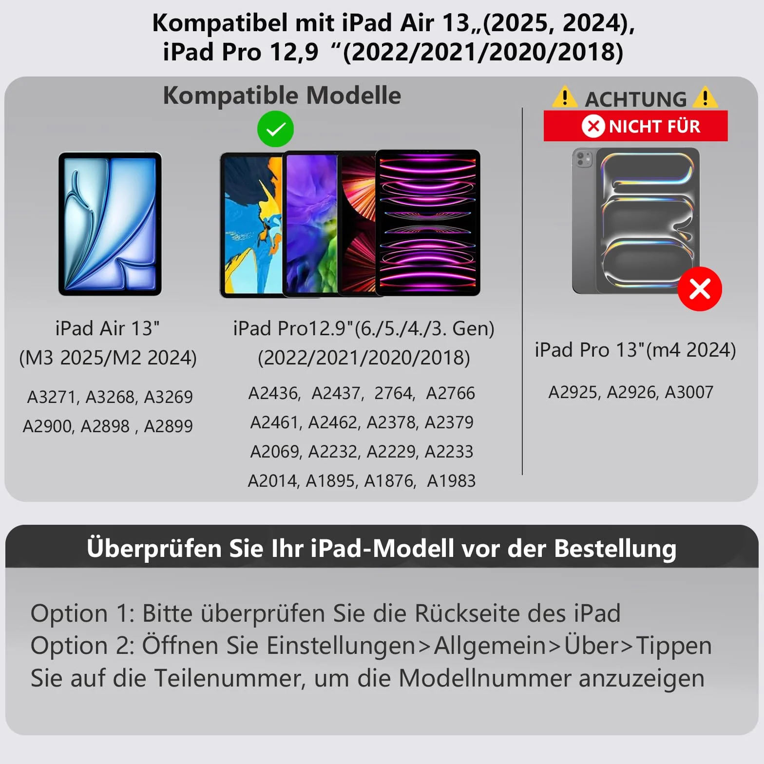 Magic Keyboard do iPada Pro 12,9" (3., 4., 5., 6. gen.) i iPad Air 13" (M2 2024/M3 2025/M4 2026), magnetyczna podstawa, gładzik, klawisze funkcyjne