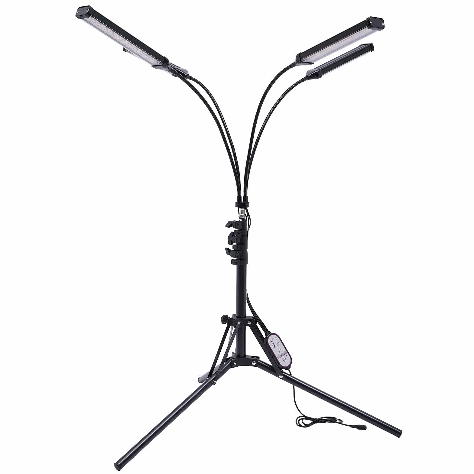 Lampa LED do roślin o pełnym spektrum wzrostu ze stojakiem na statyw, możliwość ściemniania trybów timera 420 koralików LED [klasa energetyczna A+++]