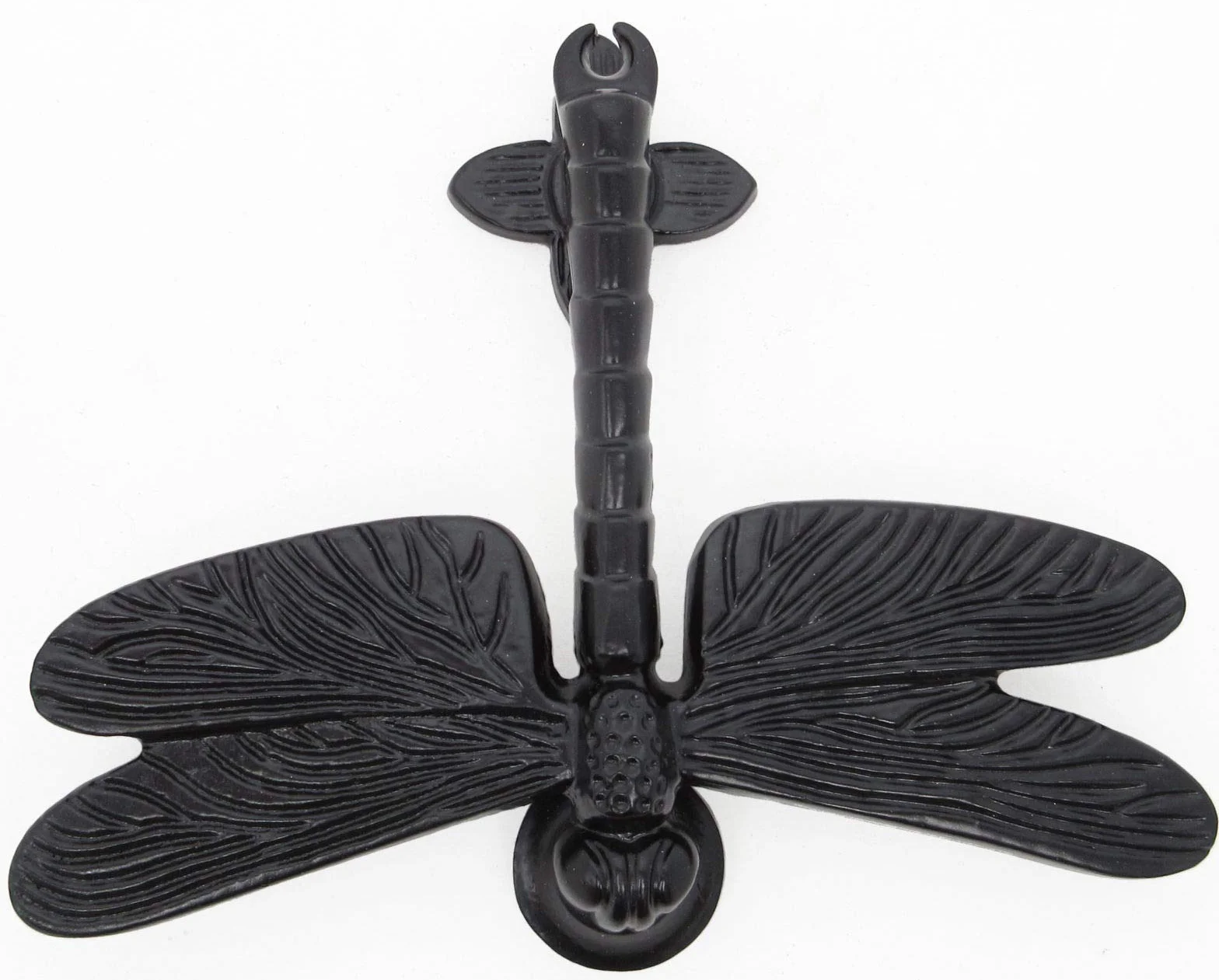 Żeliwna ważka kołatka do drzwi 15,5 cm x 13 cm
