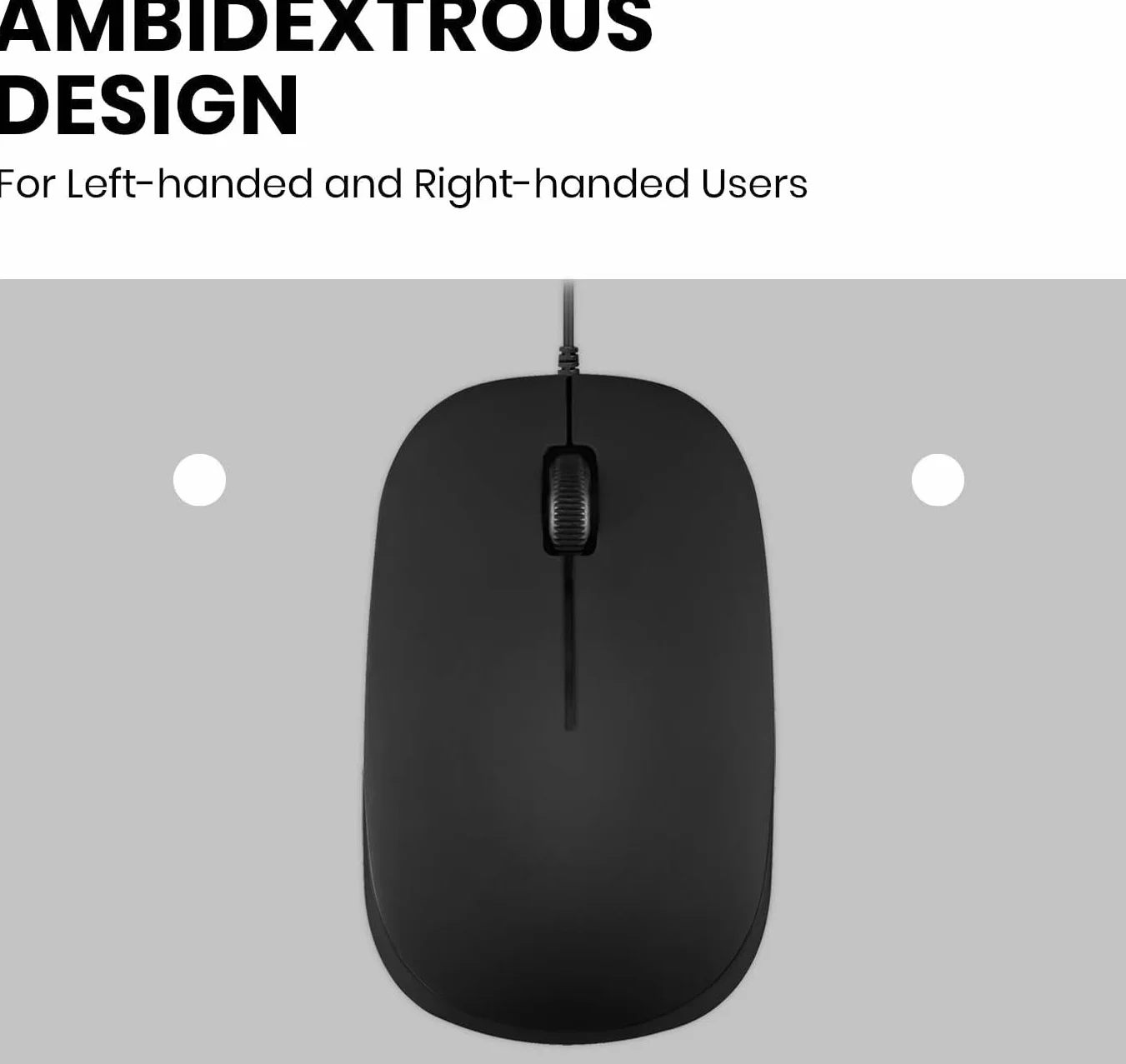 Perixx PERIMICE-201C Przewodowa mysz optyczna USB-C 3 przyciski 800 DPI Czarna