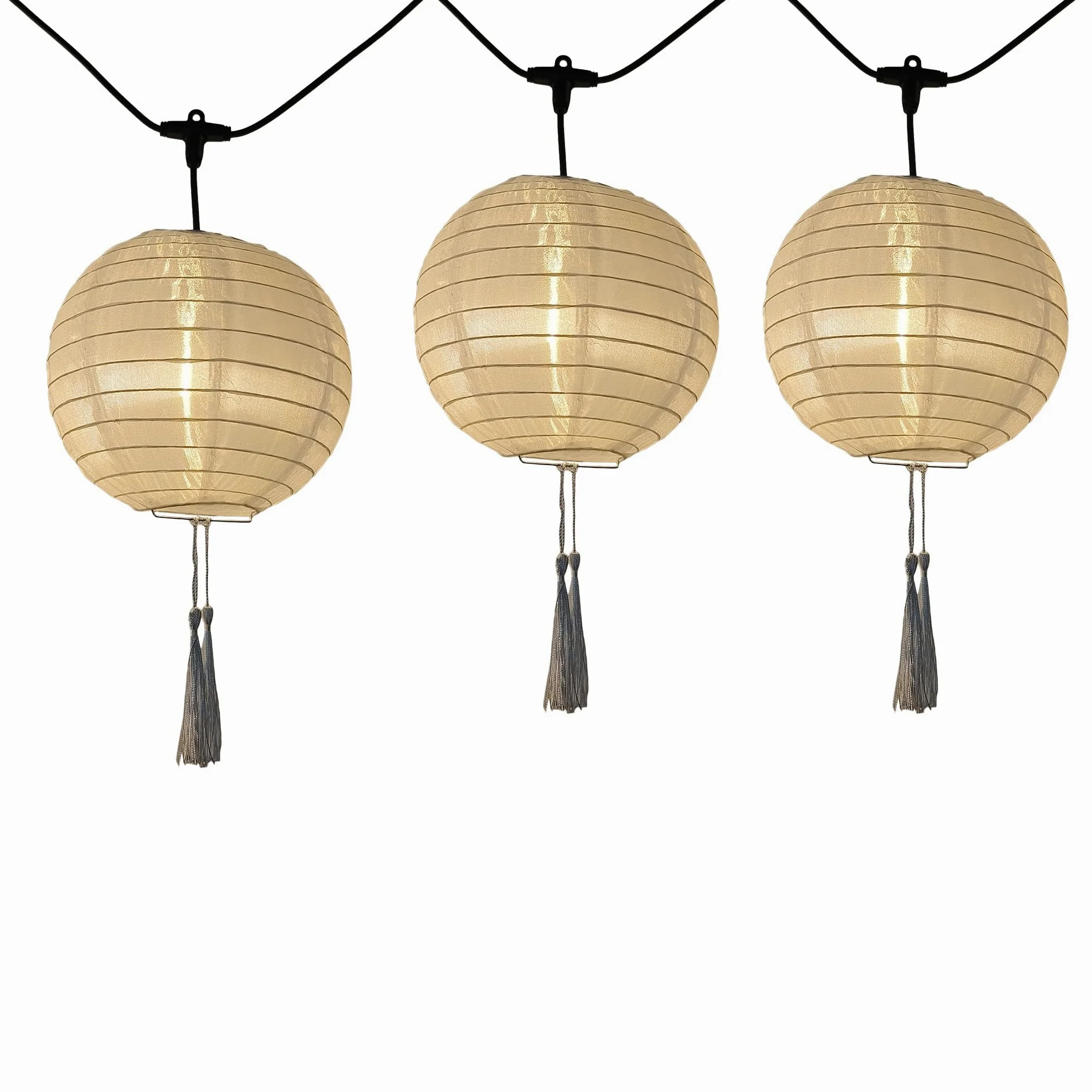 Łańcuch świetlny solarny 10 lampionów HIMALAYA LIGHT SOLAR LED ciepła biel 7m50