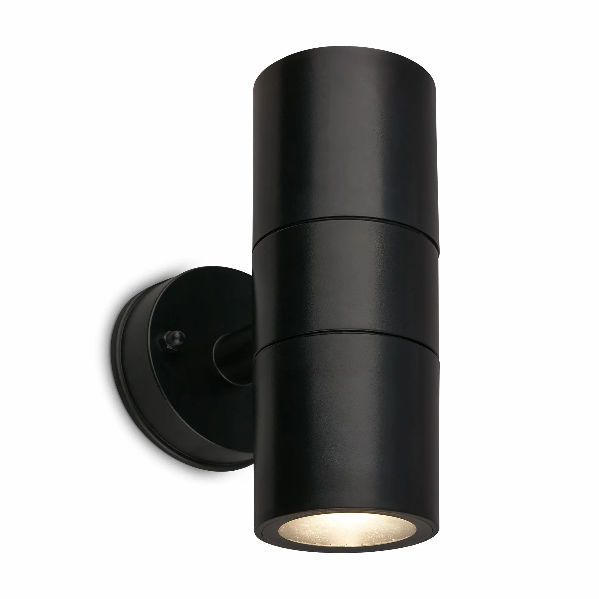 BRILONER - Zewnętrzna lampa ścienna IP54, ochrona przed bryzgą wody i kurzem, gniazdo GU10, max. 7W, lampa zewnętrzna, oświetlenie zewnętrzne, 16x7,5x11 cm, czarny