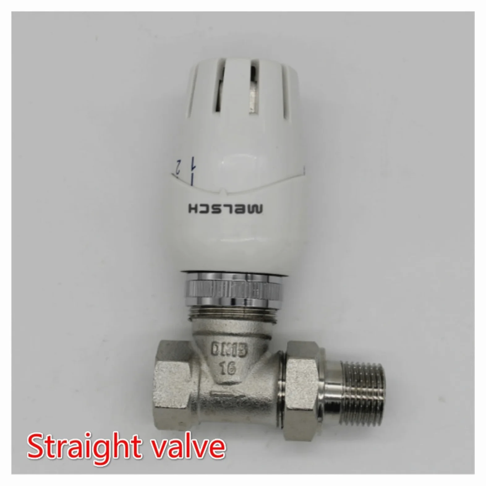 SSIMOO Głowica termostatyczna Zawór termostatyczny DN15 DN20 Termostatyczny zawór grzejnikowy Zawór kątowy System ogrzewania podłogowego kindly (Size : Straight valve DN25)