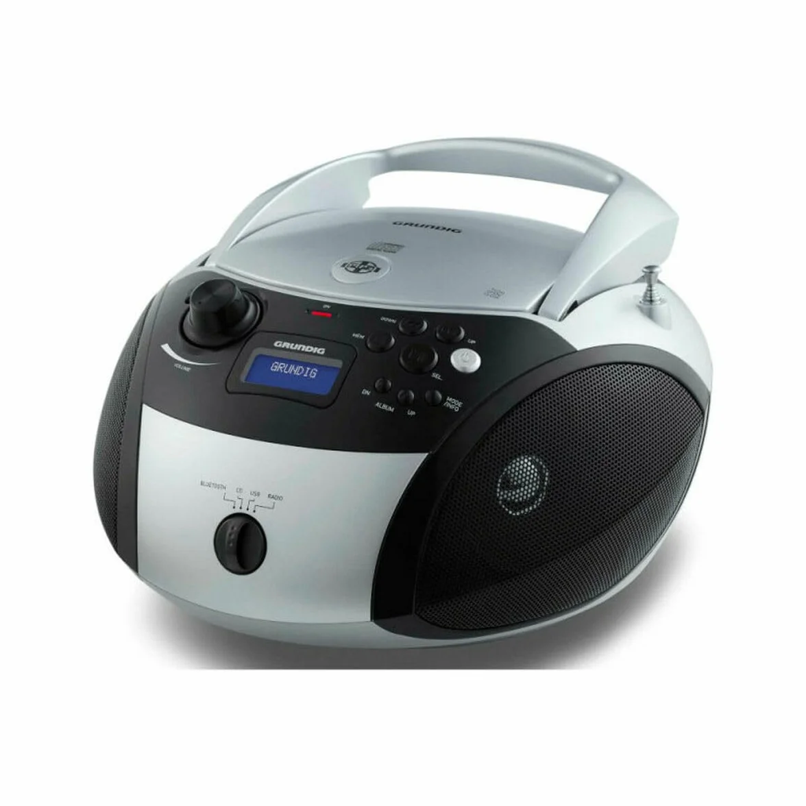 GRUNDIG RCD1500BTS Radio CD, Srebrny