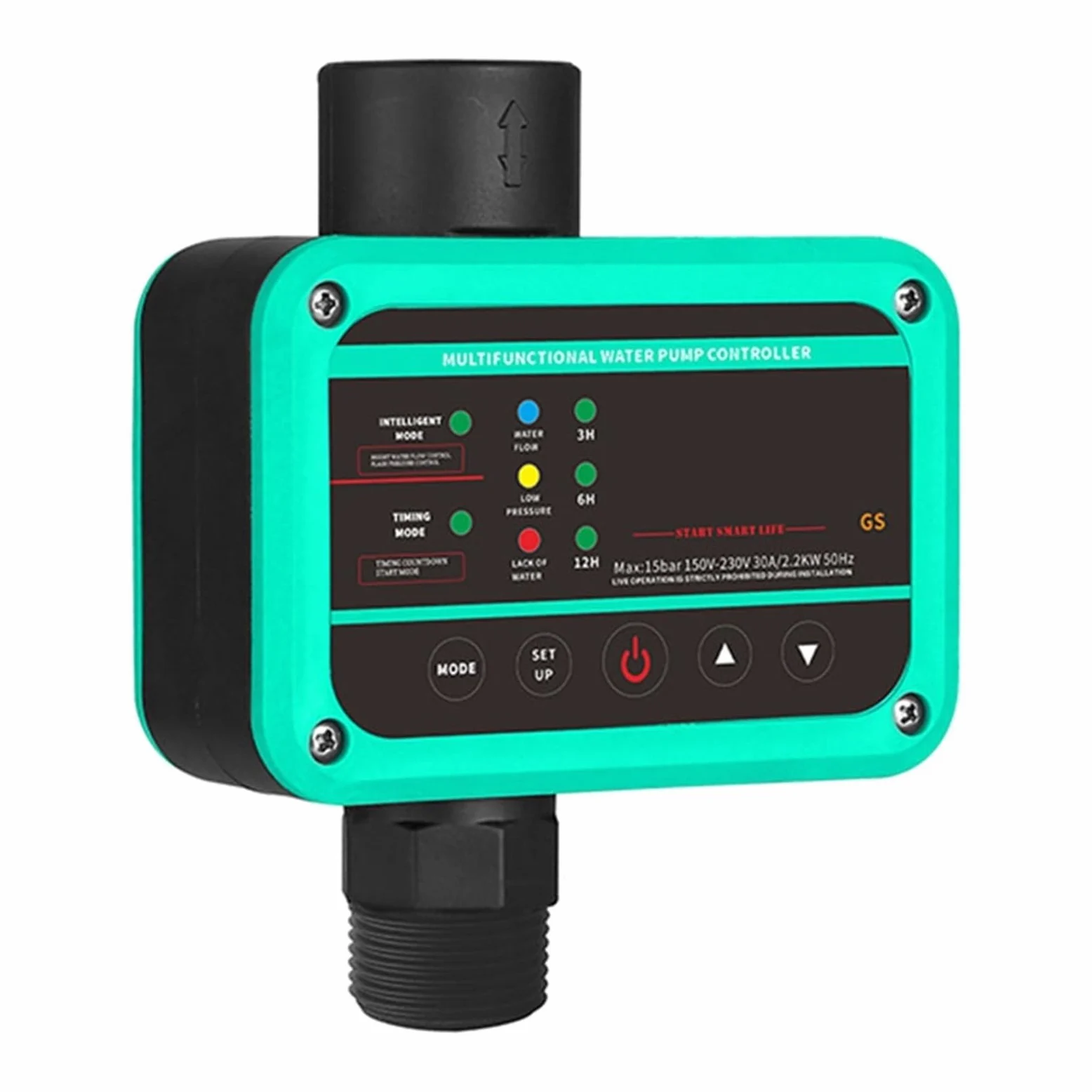 Ciśnieniomierz, Przełącznik ciśnieniowy Przełącznik ciśnieniowy pompy wodnej typu Gs, automatyczny regulator ciśnienia pompy wodnej 10A 15A 25A(Green)
