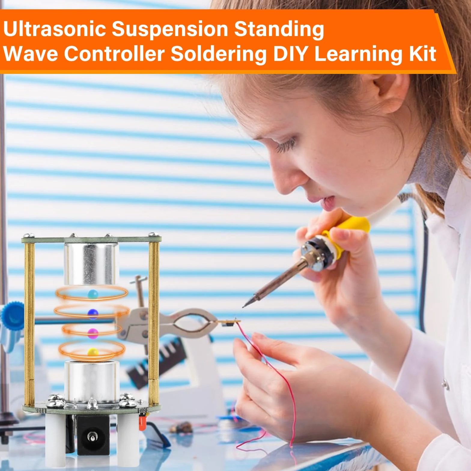 Heemol Levitator DIY zestaw do lutowania ultradźwiękowego zawieszenia, fala stojąca, kontroler lutowania, zestaw do samodzielnego montażu do nauki pedagogicznej.