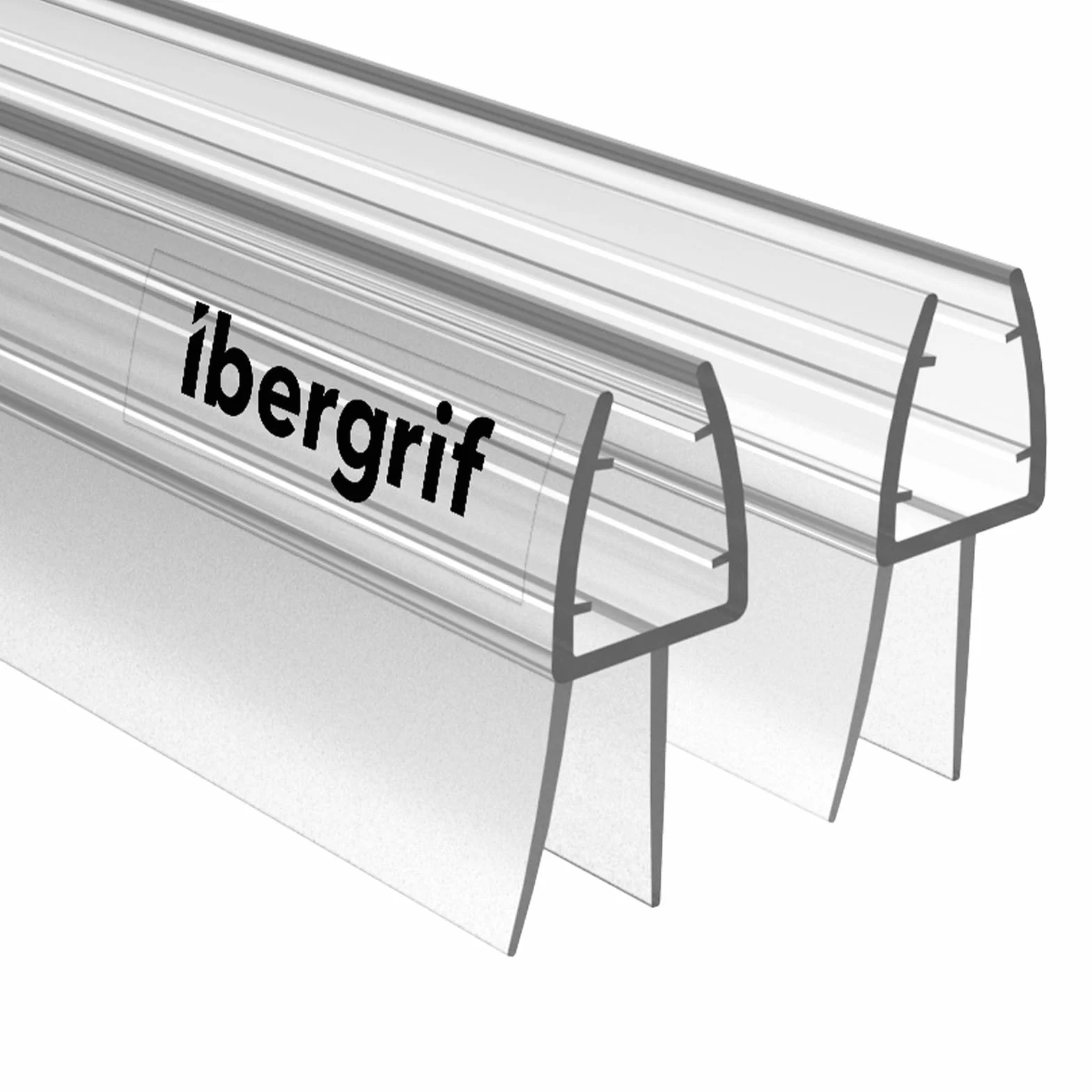 Ibergrif M102-100, 2 × Uszczelka do Kabiny Prysznicowej 100 cm, Pasuje do Drzwi o Grubości 5–8 mm