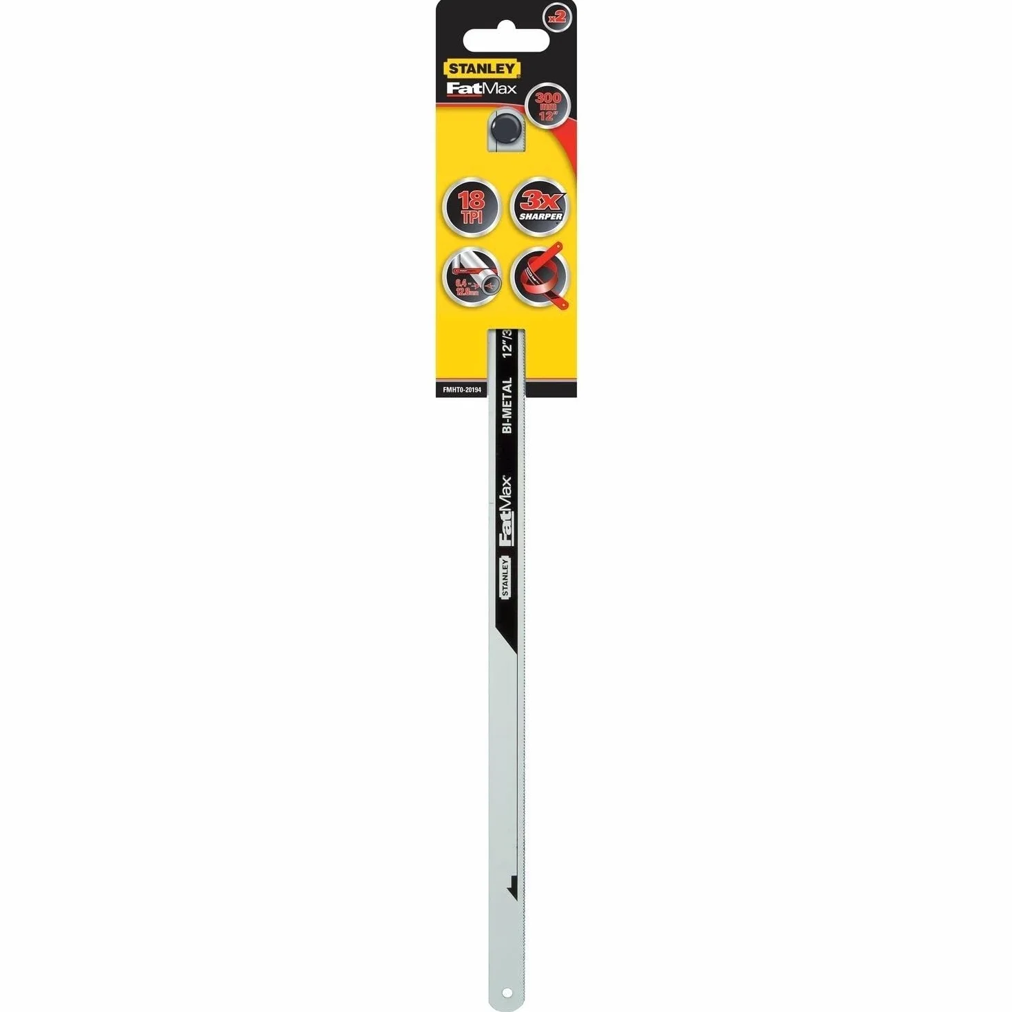 Stanley FatMax FMHT0-20194 brzeszczoty do piły 300 mm (2 sztuki), srebrne