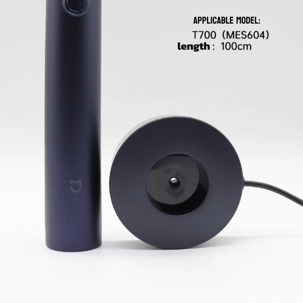 Podstawa ładująca do modeli elektrycznych szczoteczek do zębów Xiaomi T700/T301/302/T501/501C, ładowanie indukcyjne (czarna, T700)