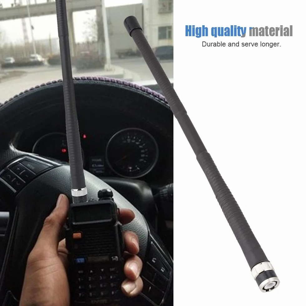 Złącze 27 MHZ BNC antena Walkie-talkie do/Icom//EF Johnson/Vertex Standard 50 ° Wzmocnienie anteny o wysokiej impedancji