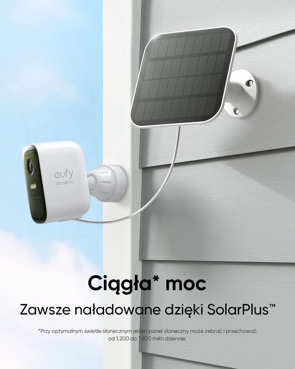 eufy Security,eufyCam 2C 2-Cam Kit,zewnętrzna kamera bezpieczeństwa,bezprzewodowy system ochrony domu z180-dniową żywotnością baterii, kompatybilność z HomeKit (Dwie kamery + panele słoneczne)