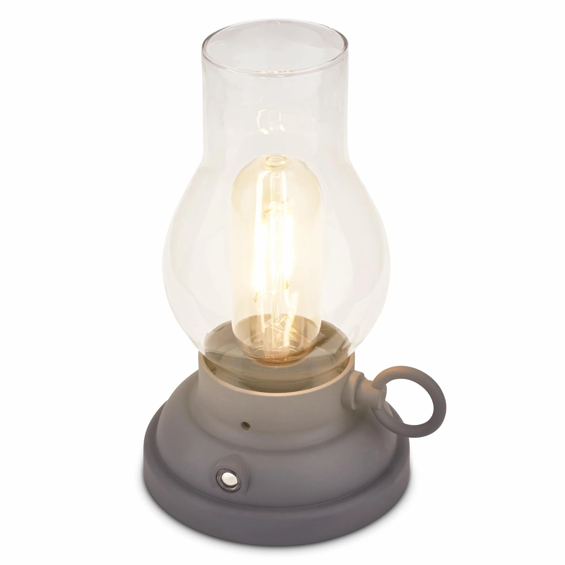 BRILONER - Bezprzewodowa lampa stołowa LED, IP44, dotykowa, ściemniana, wymienna bateria, lampa kempingowa, lampa stołowa, lampa akumulatorowa, do użytku na zewnątrz, elektroniczna lampa naftowa LED