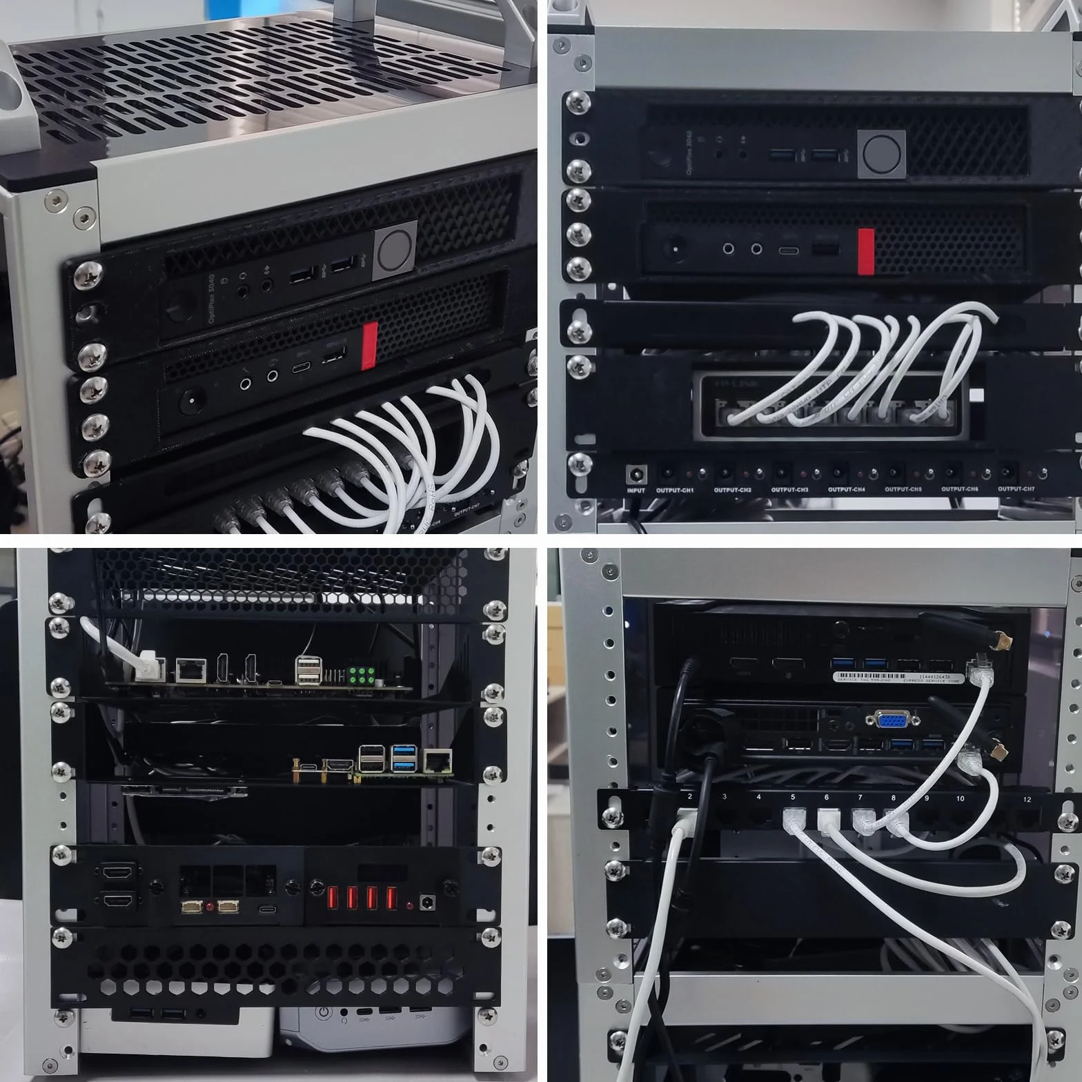 DeskPi RackMate T2 10-calowa szafa serwerowa 12U mini rack 260 mm srebrny