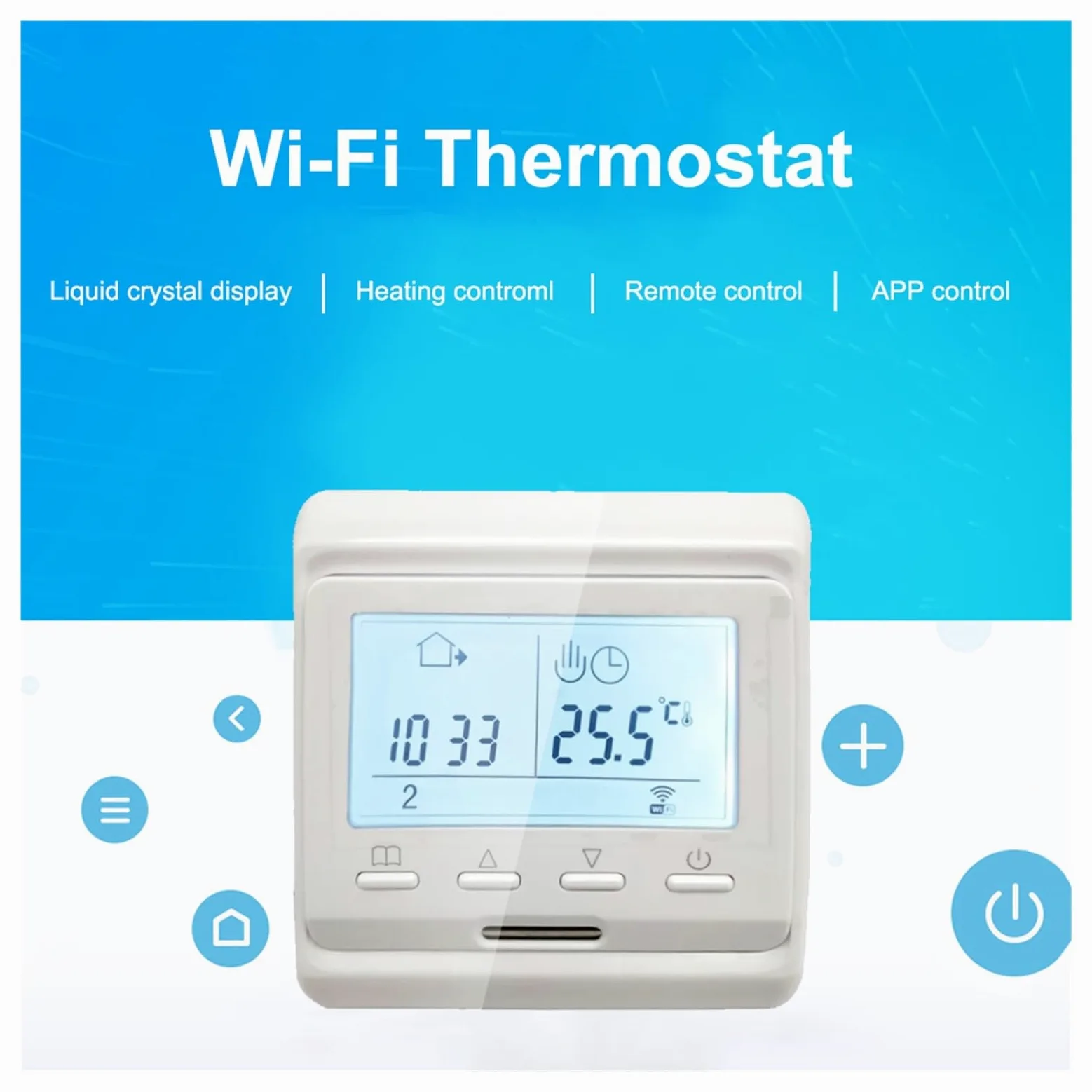 Termostat pokojowy Programowalny wyświetlacz LCD Elektryczny cyfrowy regulator ogrzewania podłogowego Ciepła podłoga (1 szt.) Precyzja łatwość Konfiguracji(Electric NO WIFI)