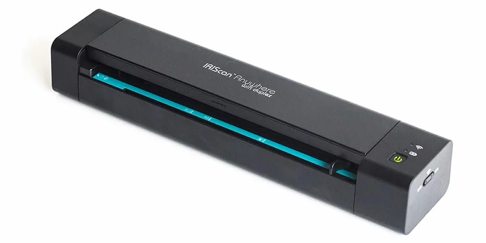 IRIScan Anywhere 6 WiFi Przenośny skaner dwustronny: 15 PPM | Skaner dokumentów | Skaner a4 | Bateria | WiFi | OCR | PDF | Skanowanie do USB | Czarny | WinMac | iOS Android