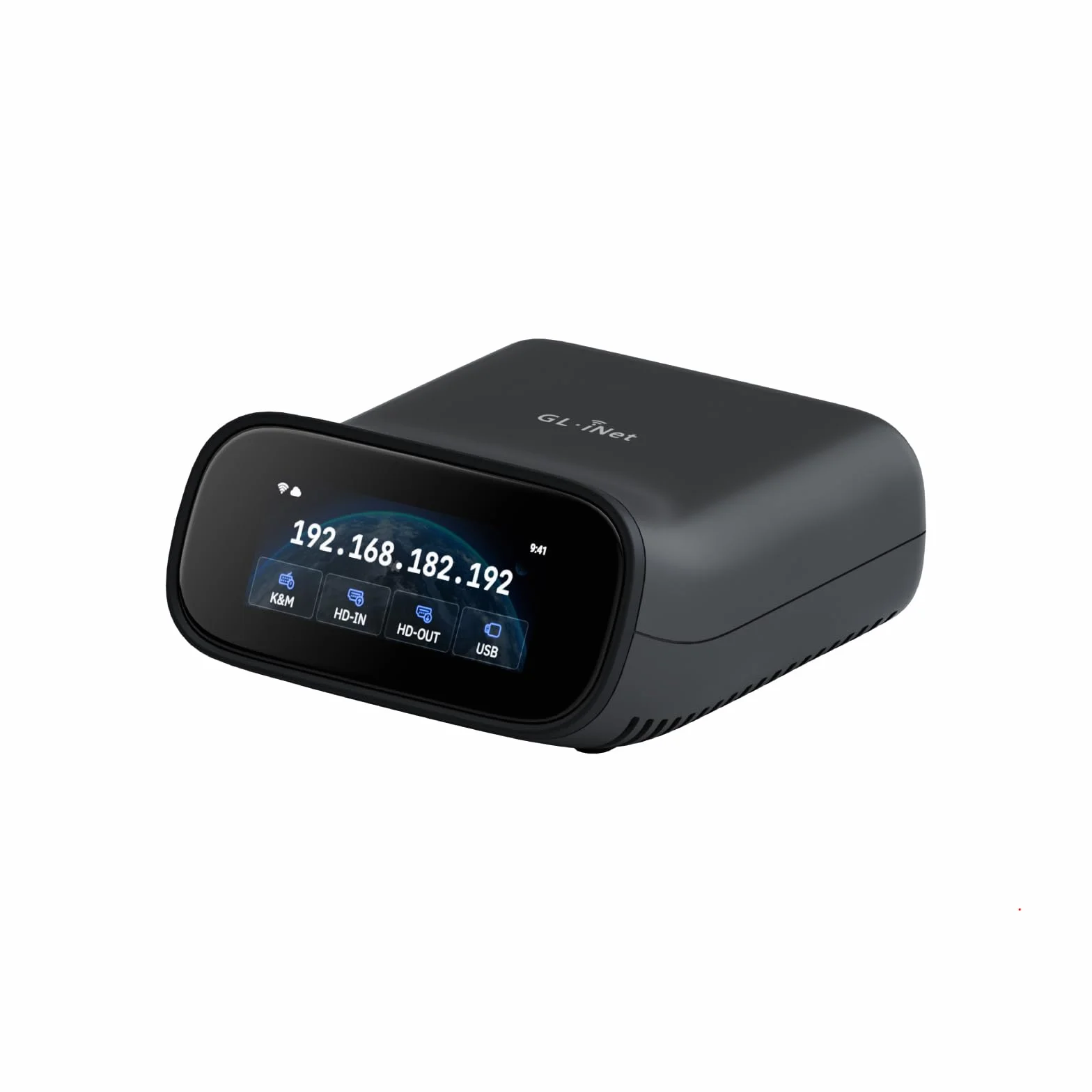 GL.iNet Comet Pro GL-RM10 Remote KVM Over Wi-Fi, Dual Band Wi-Fi 6, 4K@30FPS Passthrough, Touchscreen, 32GB eMMC