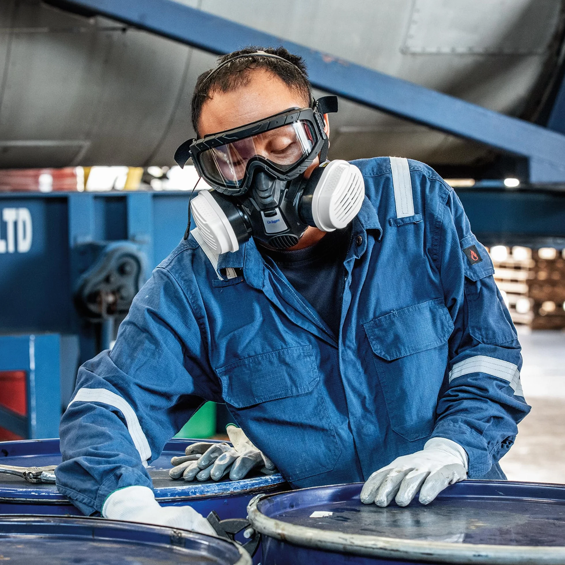 Dräger X-plore Bagnetowy filtr kombinowany A2 P3 do gazów i cząstek stałych | 3 pary | filtr zamienny do pełnych i półmasek X-plore 3300, 3500 i 5500