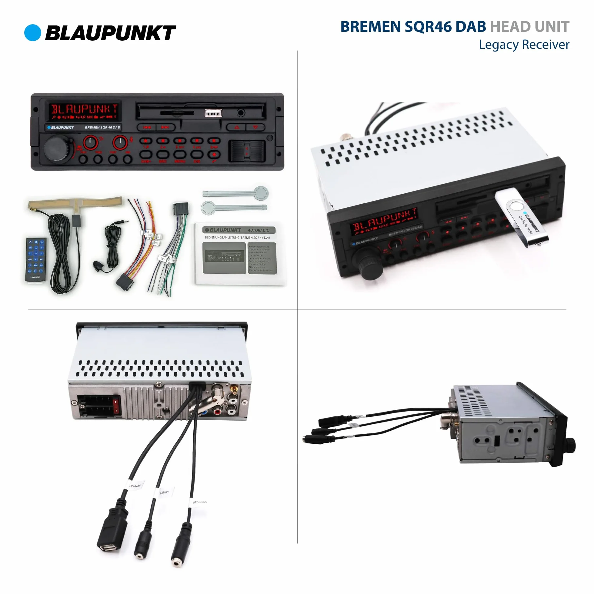 Blaupunkt SQR 46 DAB Radio, Czarny, 11 x 18,01 x 5,99 cm