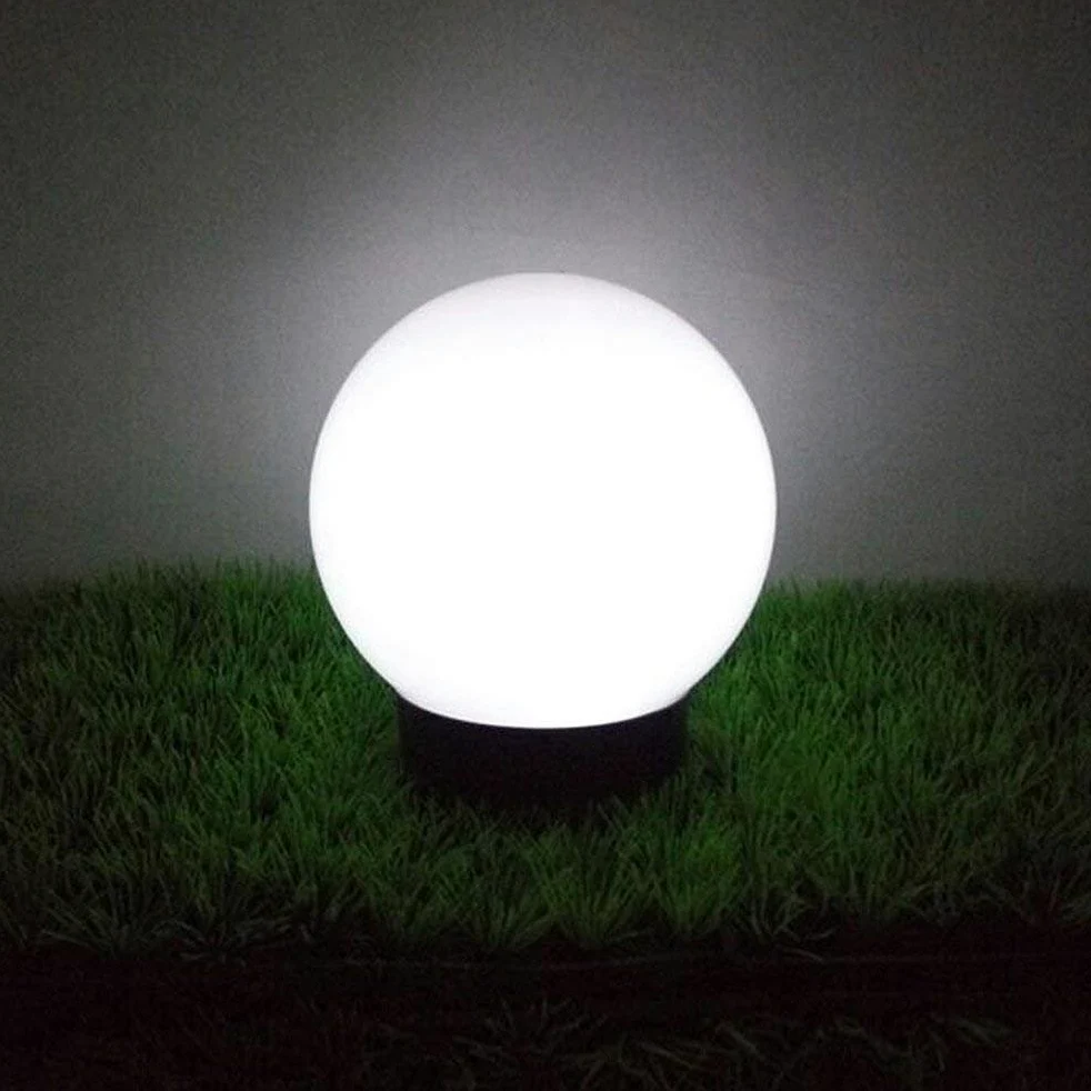 Green Blue GB168 4 x zewnętrzna lampa solarna, kula solarna, kula świetlna, oświetlenie ogrodowe (biała, 4 sztuki – 30 cm)