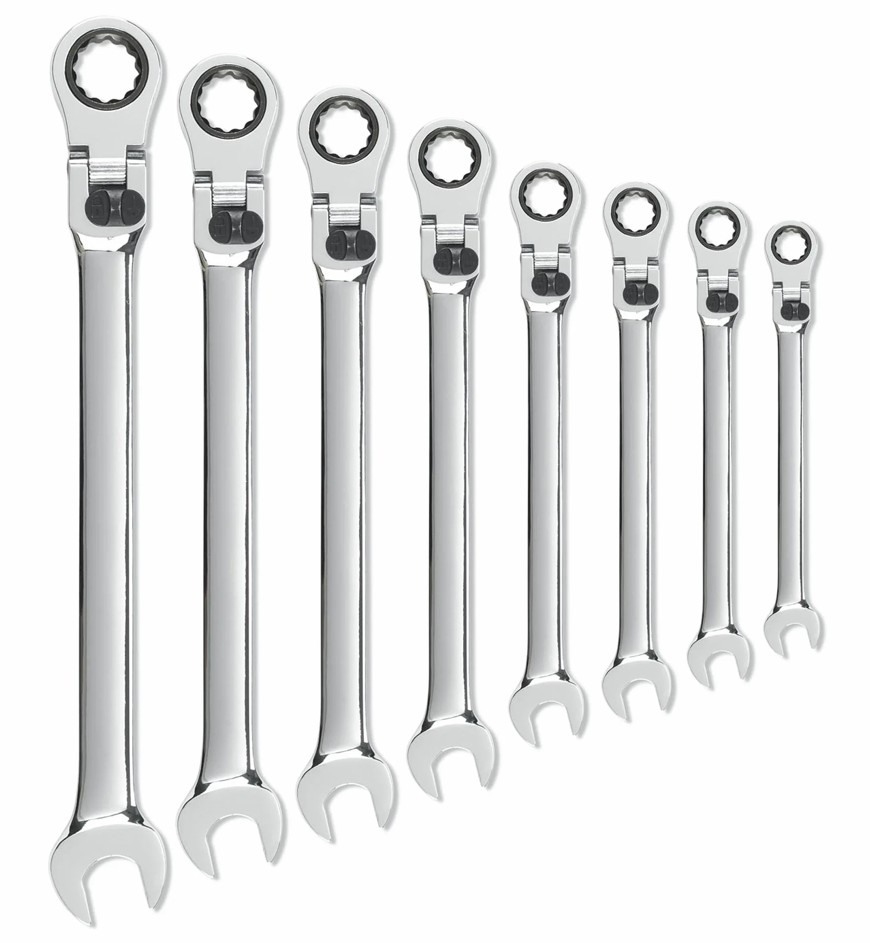 GEARWRENCH Zestaw kluczy płasko-oczkowych 8 szt., 12 pt. XL, SAE - 85798