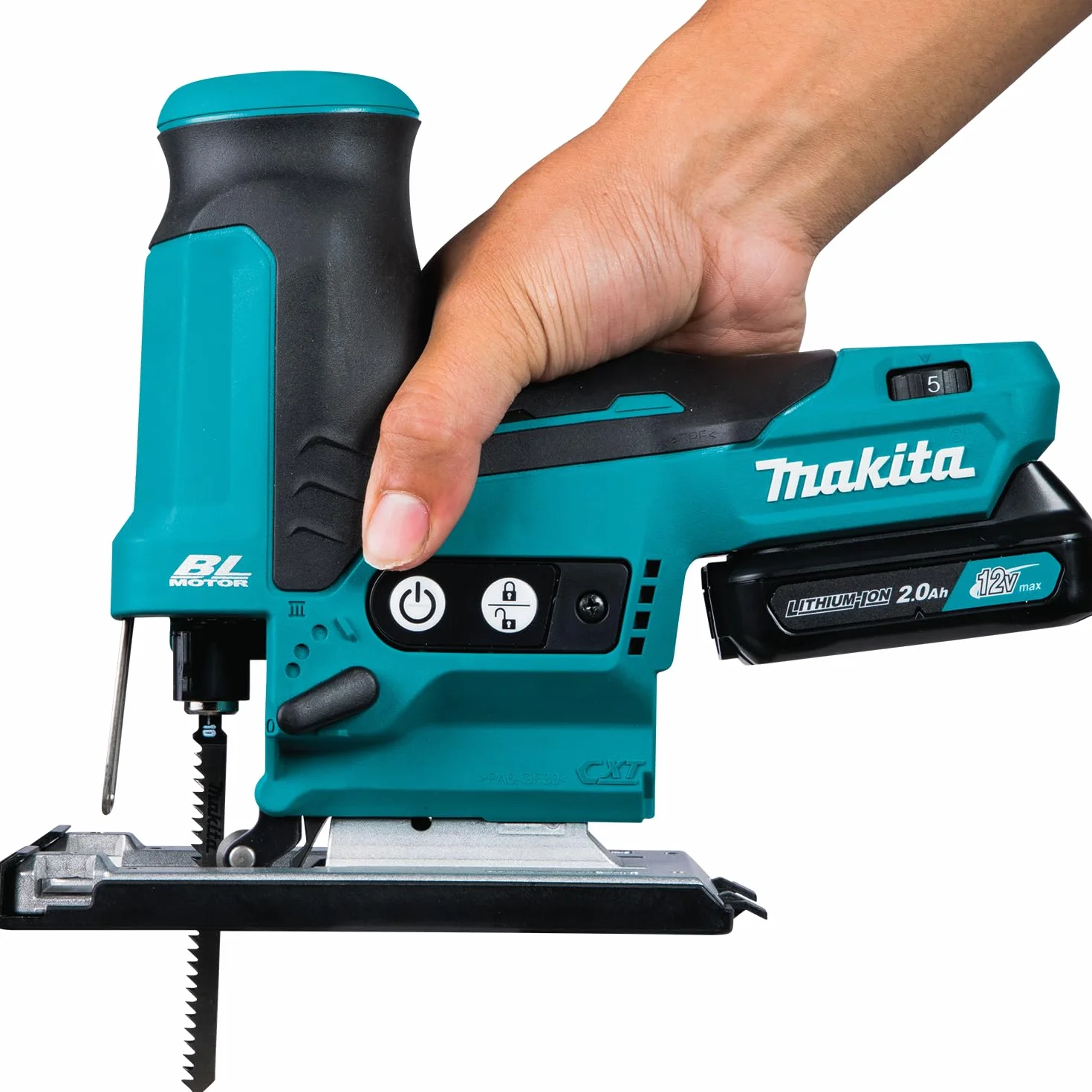 Makita JV102DZ Wyrzynarka, 18 W, Niebieski, 12 V