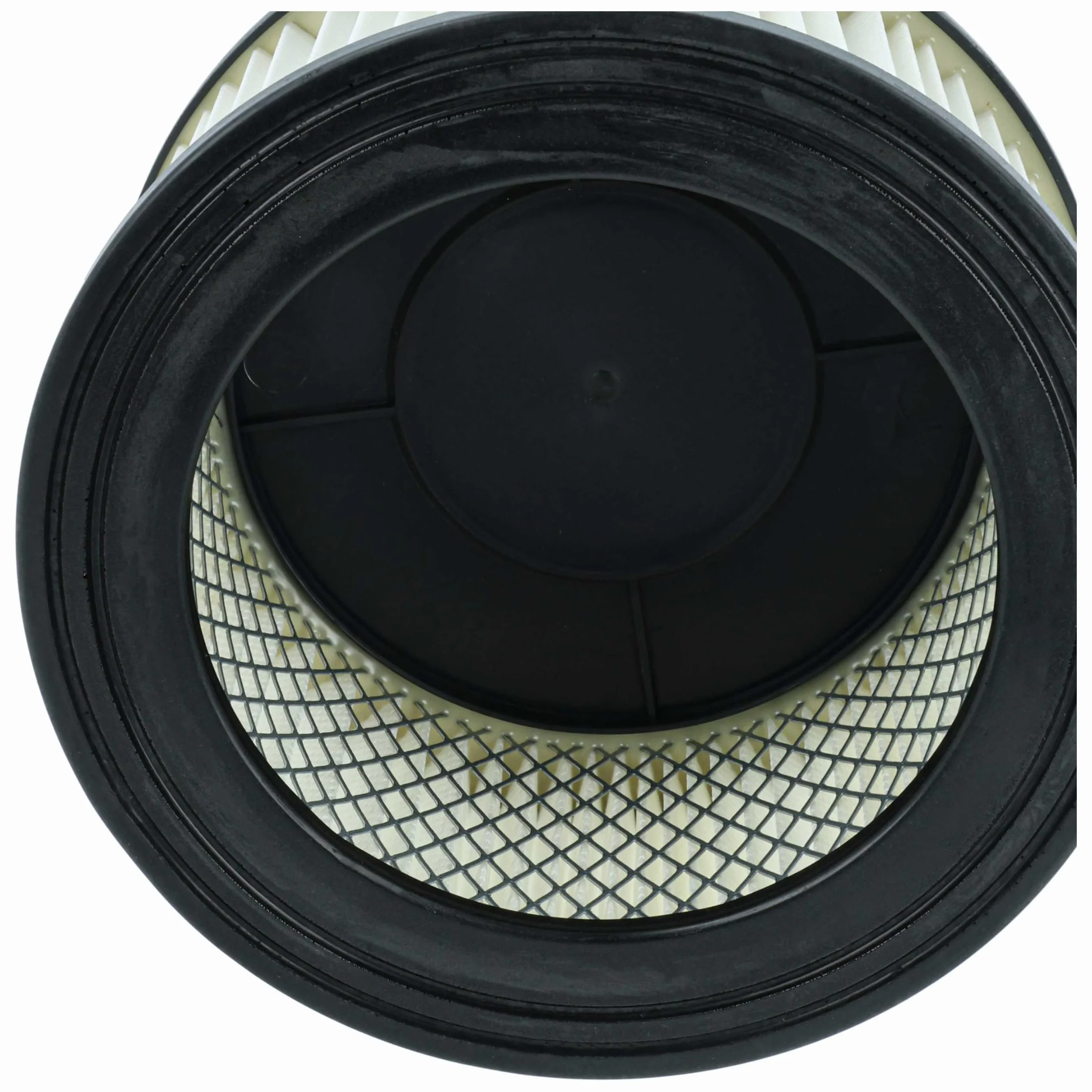 vhbw 6 x filtr harmonijkowy kompatybilny z odkurzaczem Vigor 600 W, 1200 W, 99400-45/3, 800 W, ASPIR-EL INOX LT 15 - filtr nabojowy, czarno-biały, zmywalny
