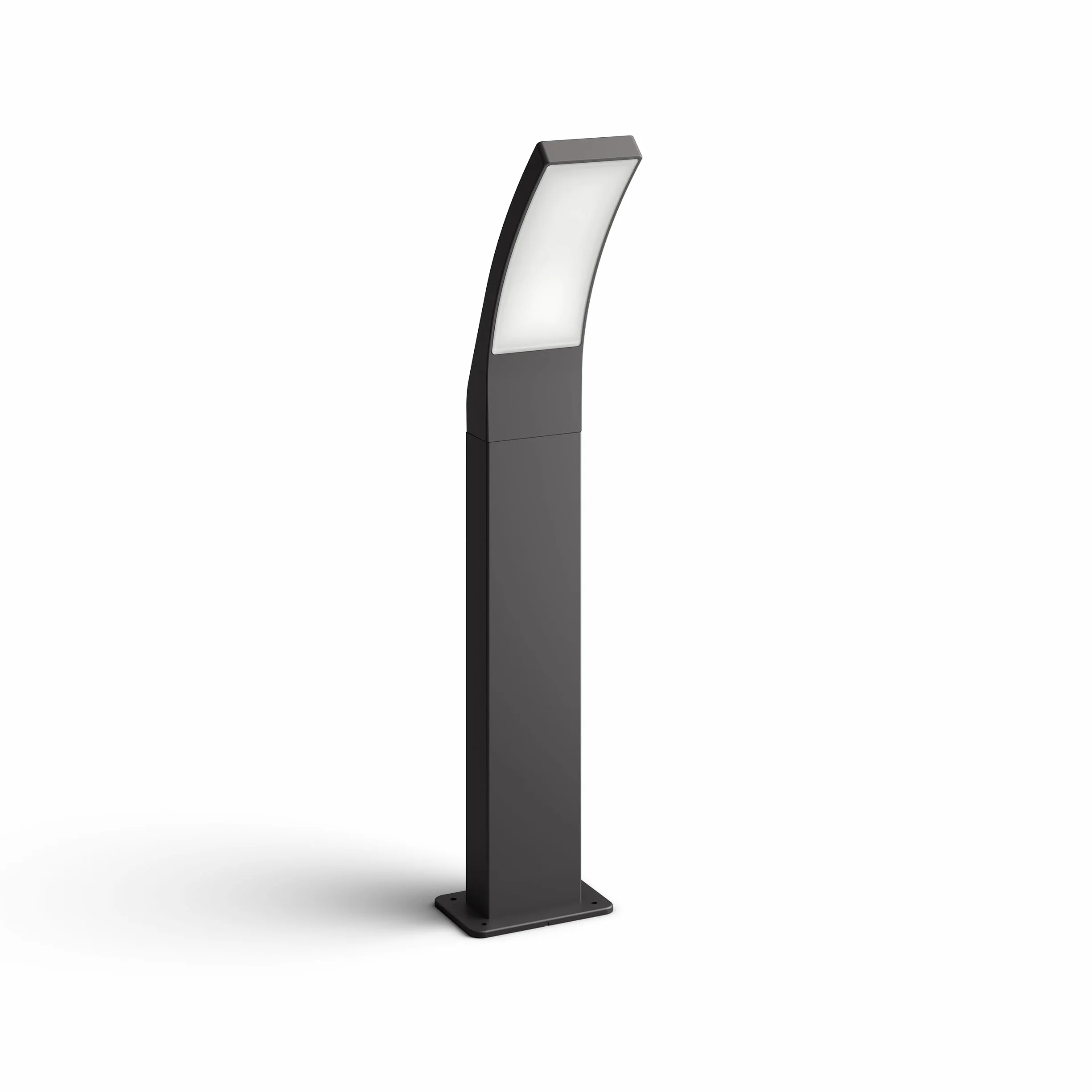 Philips LED Zewnętrzna lampa słupkowa Splay 12W, 4000 K, ochrona IP44, antracyt, 5-letnia gwarancja