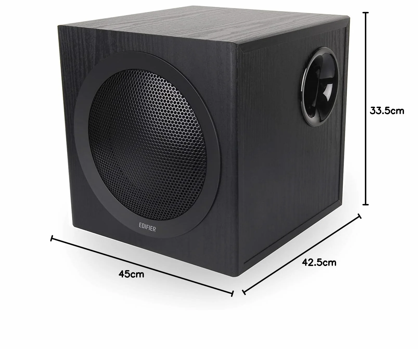 Edifier CX7 aktywny system kina domowego 2.1 Bluetooth 5.0 subwoofer 21 cm 8 cali pilot na podczerwień czarny