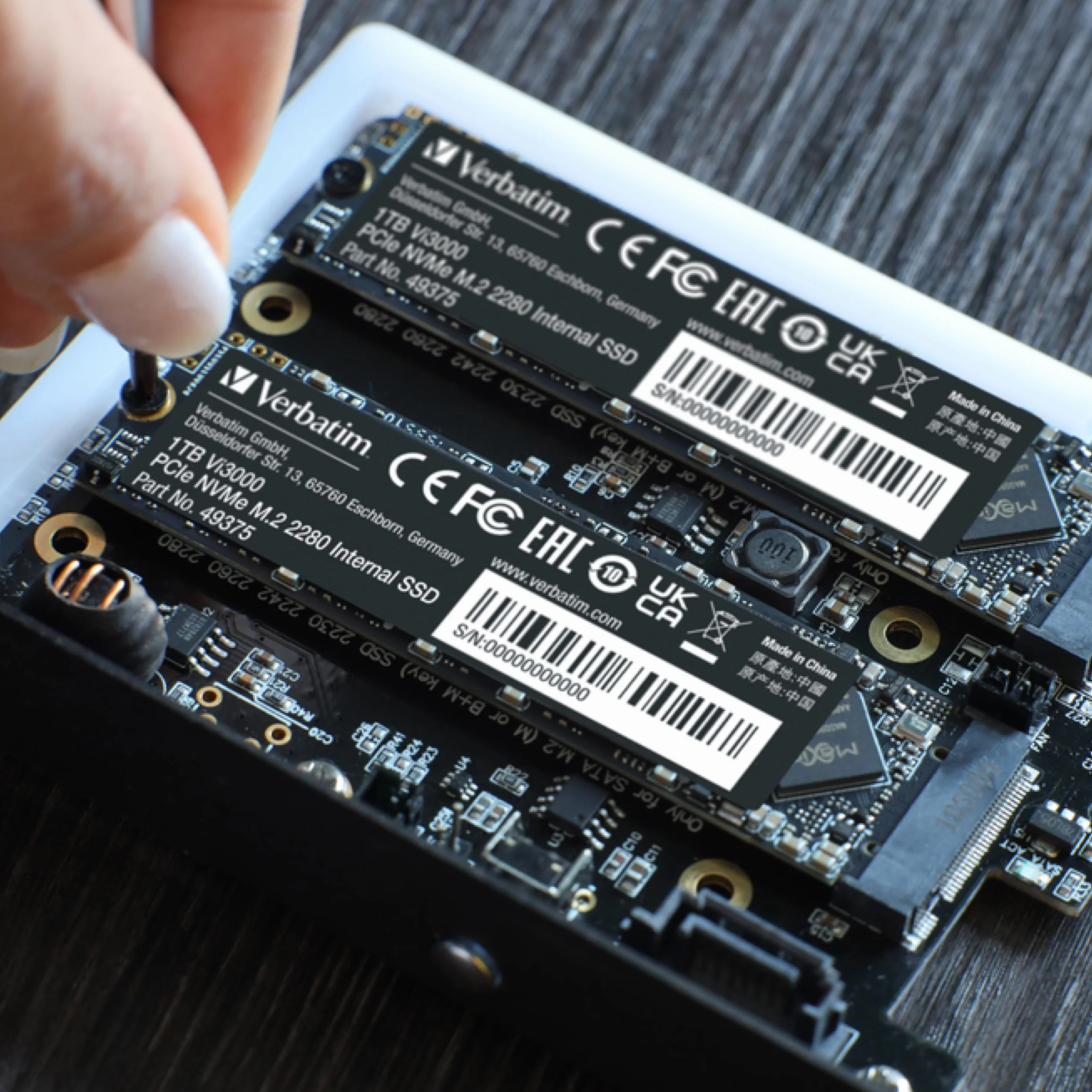 Verbatim Vi3000 NVMe M.2 wewnętrzny dysk SSD 1 TB PCIe Gen 3 czarny
