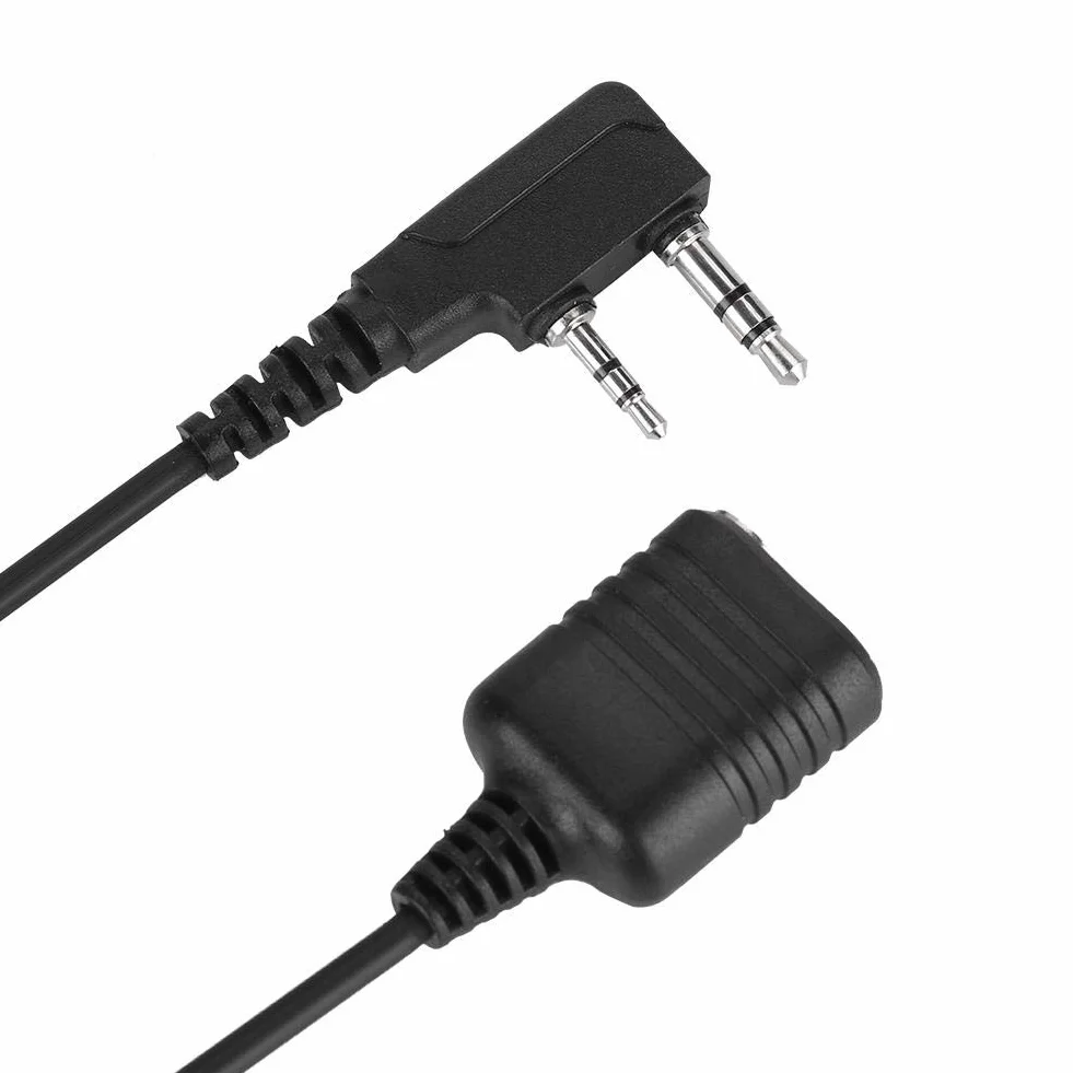Bewinner Kabel mikrofonowy 2-pinowy do Walkie-Talkie z głośnikiem