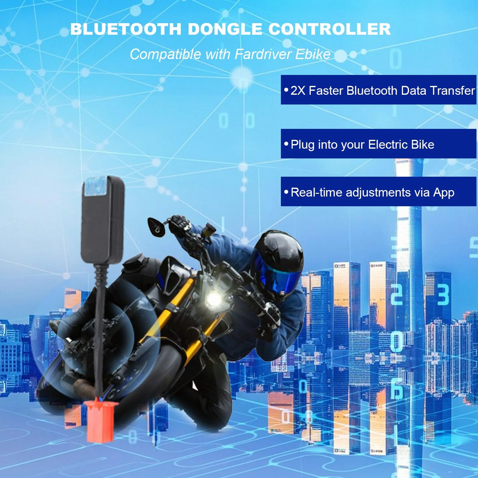 Programowalny Kontroler Dongle Bluetooth Kompatybilny z Fardriver EBIKE, Programowalny Adapter Bluetooth do Tabletu Komputerowego