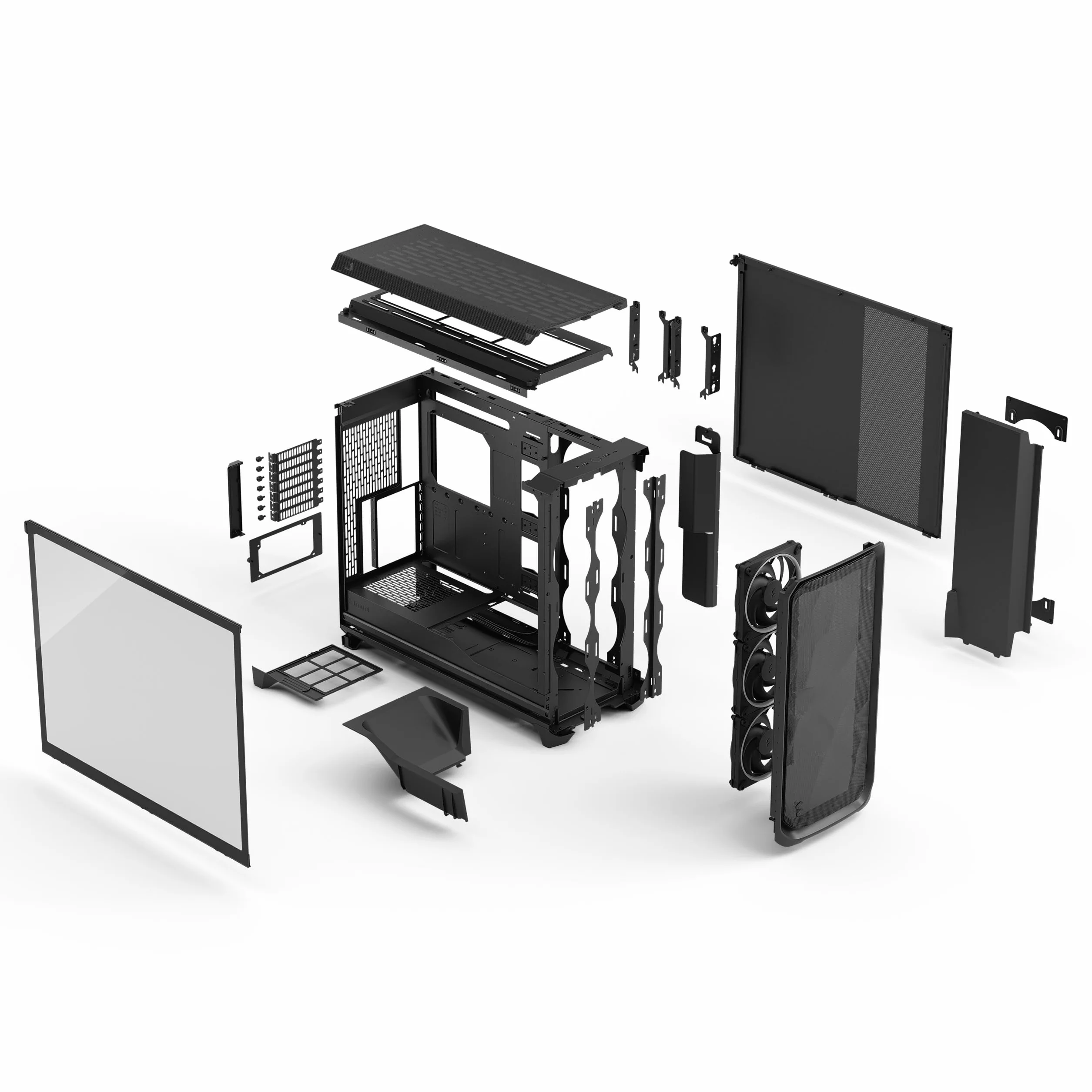 Fractal Design Meshify 3 XL Black RGB TG Light Tint obudowa komputera