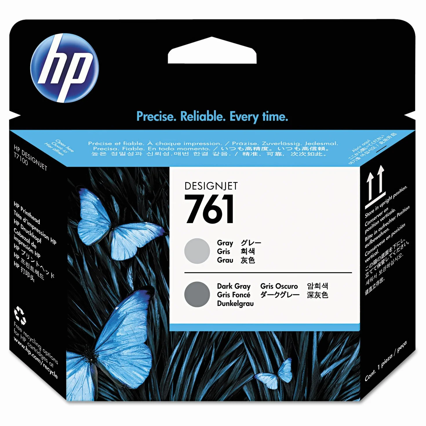 HP 761 Designjet Głowica Drukująca Szary Ciemnoszary
