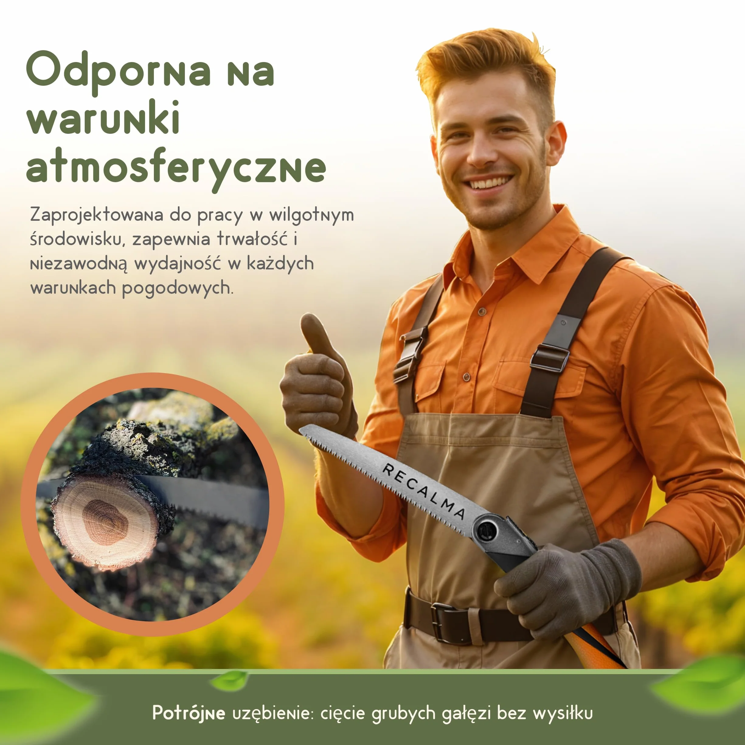 Piła ręczna do gałęzi, składana, hartowana piła SK5 210 mm, składana piła do drewna do ogrodu