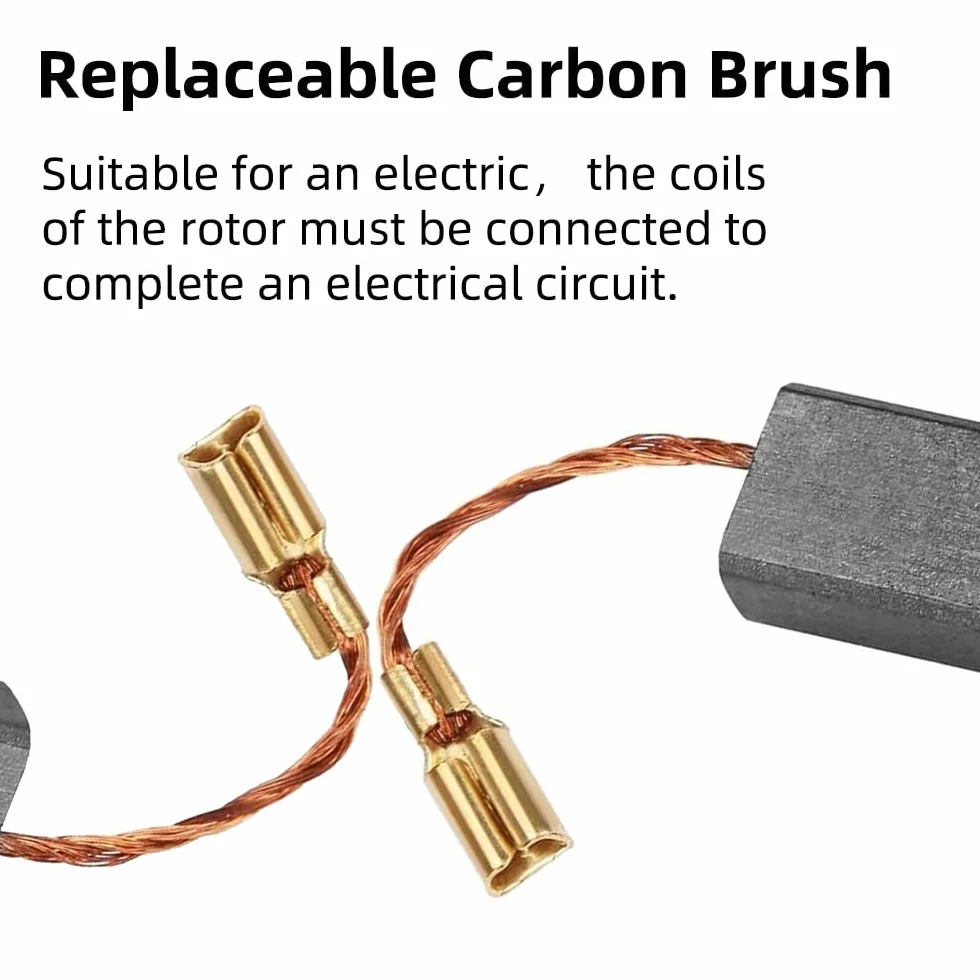 10 sztuk szczotek węglowych zamiennych elektronarzędzi do S1M-FF03-100A/6-100 A86C Makita - 16 x 8 x 5 x 46 mm – wysokiej jakości węgielki zapewniają niezawodną wydajność i trwałość podczas użytkowania elektronarzędzi