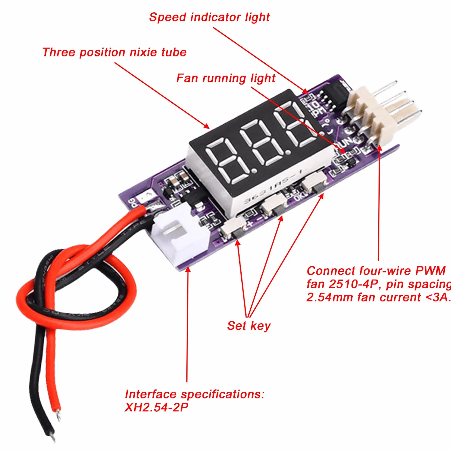 Moduły sterowania prędkością wentylatora PWM 2 sztuki, DC 12V 3A, kontroler PWM, automatyczny regulator temperatury, czujnik NTC