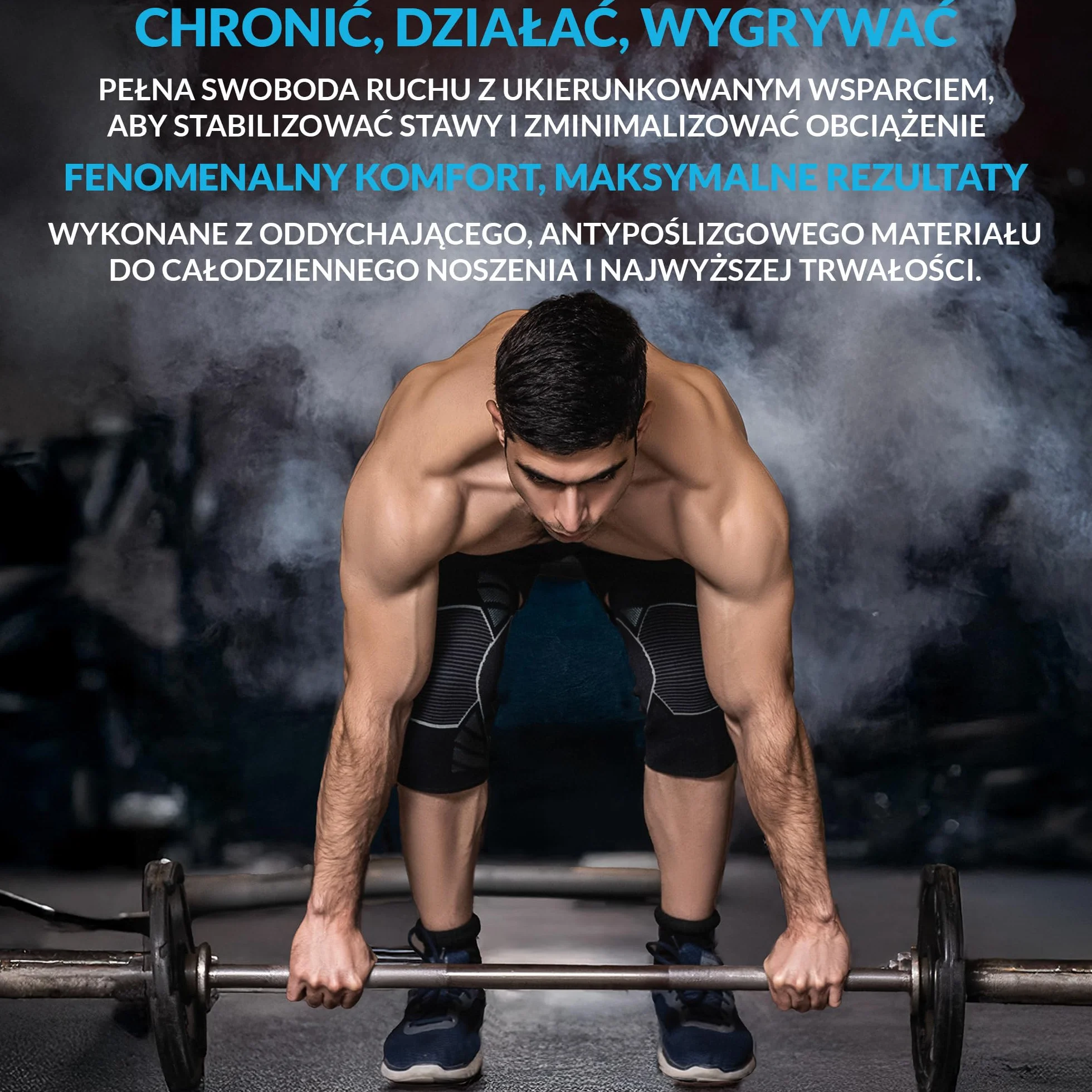 360 RELIEF Orteza na kolano dla mężczyzn i kobiet – sportowy kompresyjny rękaw na kolano do biegania, kulturystyki, wsparcia stawów – orteza na kolano z workiem na pranie