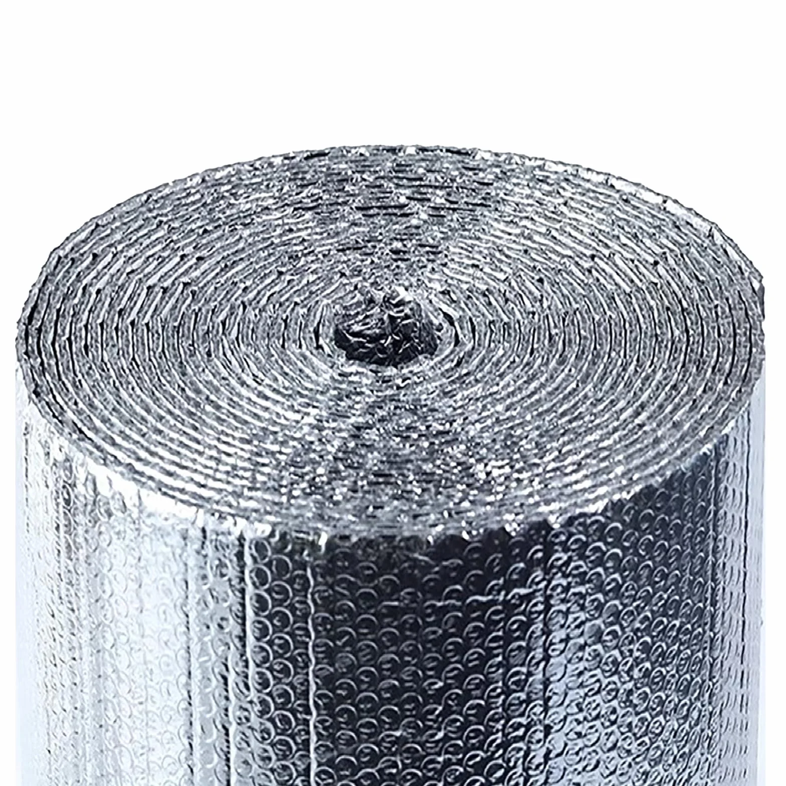 Samoprzylepna Podwójna Folia Aluminiowa Z Bąbelkami Izolacyjnymi, Osłona Przeciwsłoneczna Wodoodporna Izolacja Termiczna Samochodu ściany Strychu Dachu Szopy Kempingu Domu (1x10m(39.3inx32.8ft))