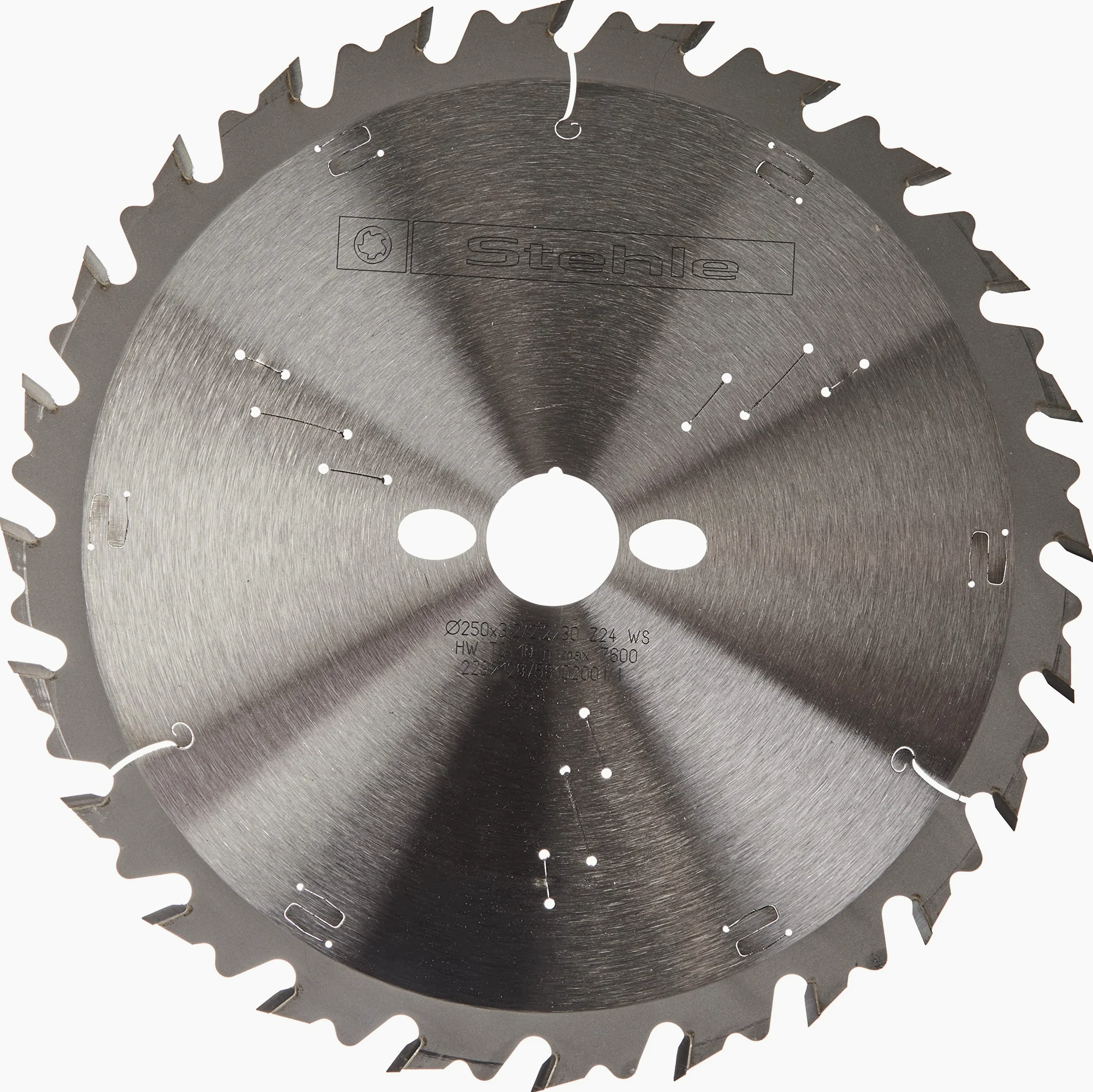 Stehle HW ZW tarcza do piły tarczowej 250 x 3,2/2,2 x 30 mm Z=24 zęby zmienne z ogranicznikiem wiórów