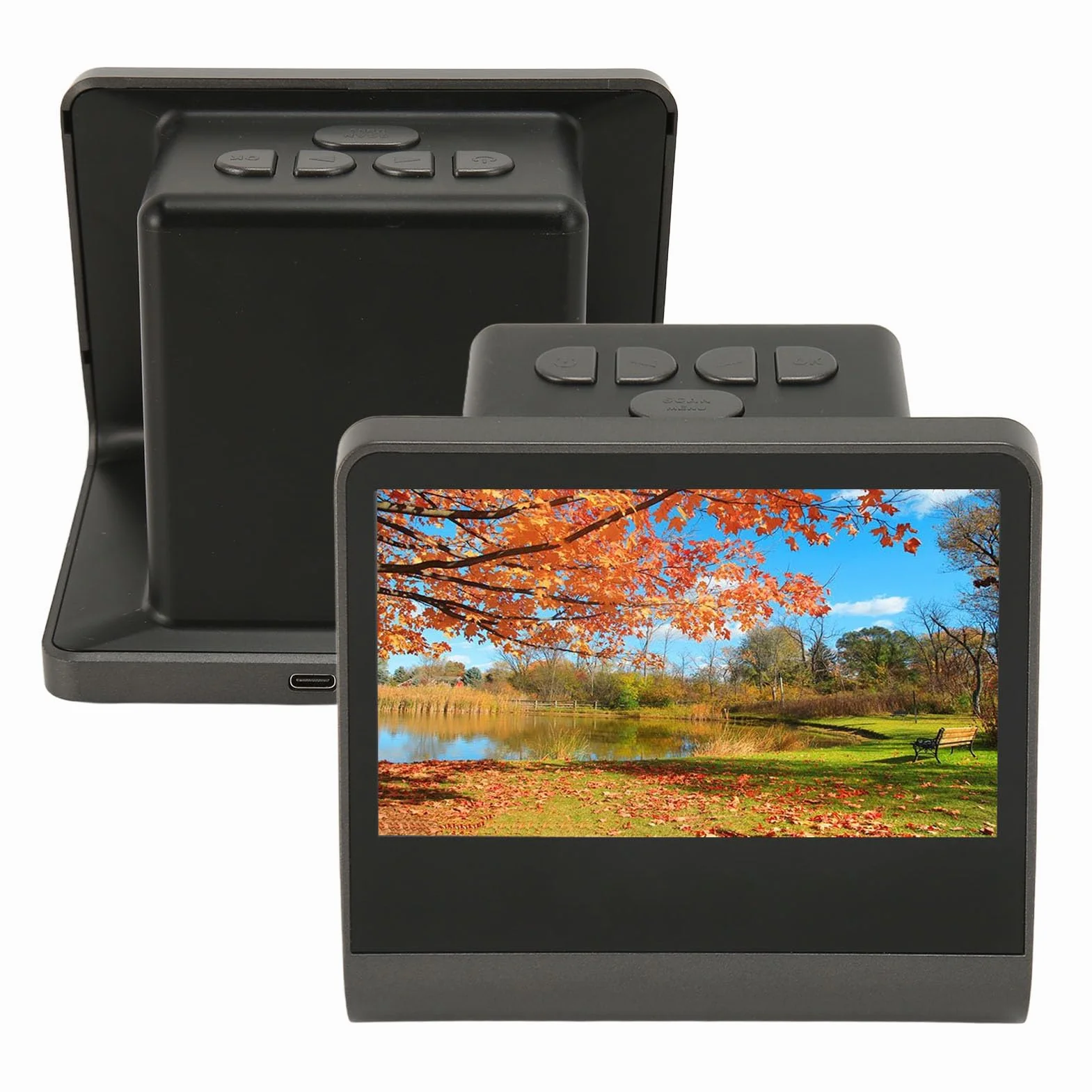 Cyfrowy Skaner do Slajdów 5-calowy Ekran LCD 48 MP USB C/Mini 135 126KPK 110