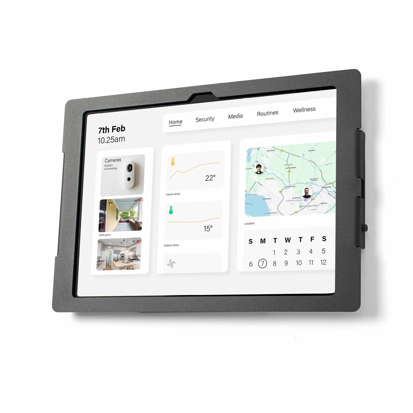 Lite Uchwyt ścienny do tabletu 11 cali czarny kompatybilny Samsung Galaxy Tab A9+ A11+