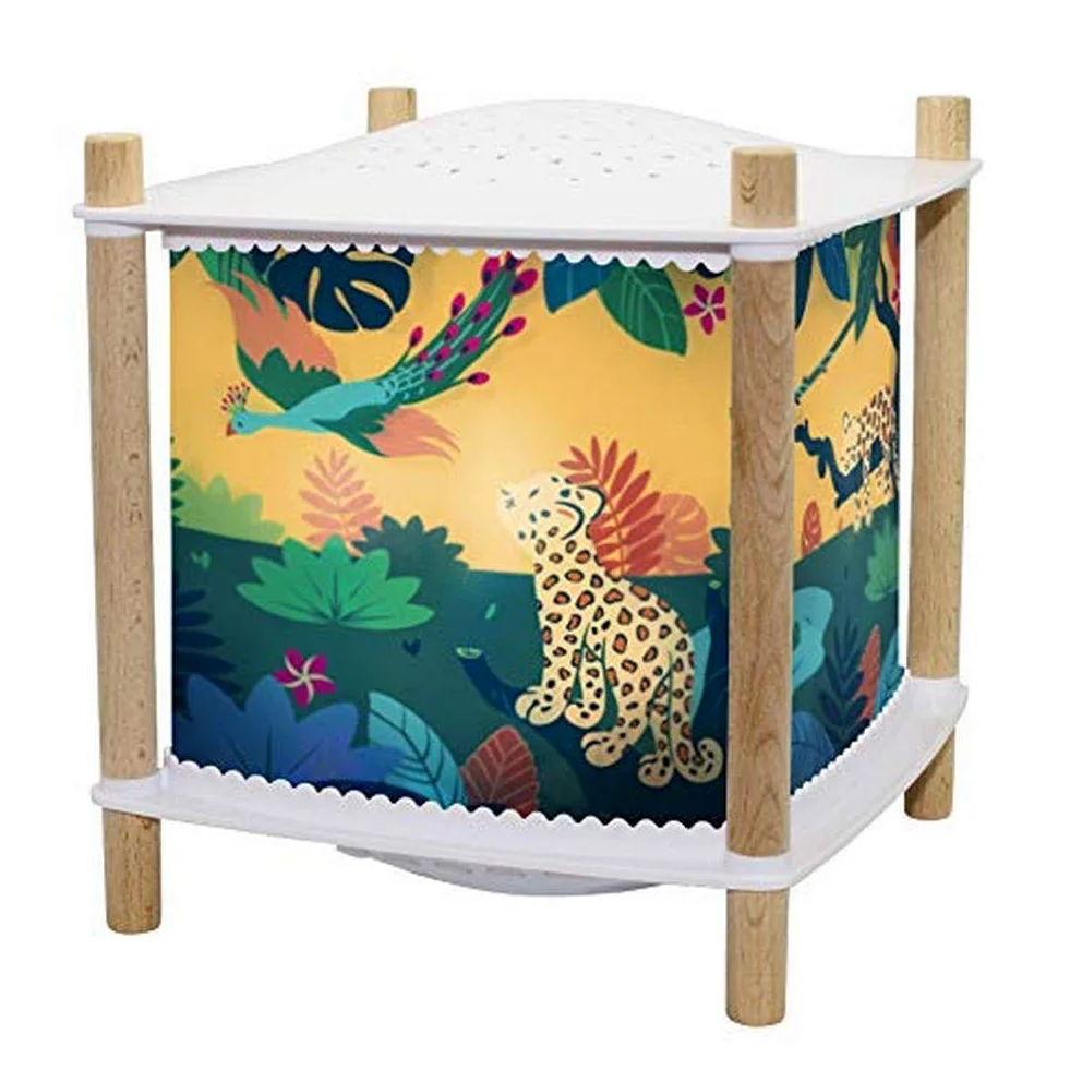 Trousselier - Savanna- Muzyczna i świecąca lampka nocna dla dzieci - Latarnia ReVOLUTION 2.0 - Prezent dla dziecka z możliwością ładowania USB - Projektor gwiaździste niebo - wykrywacz płaczu